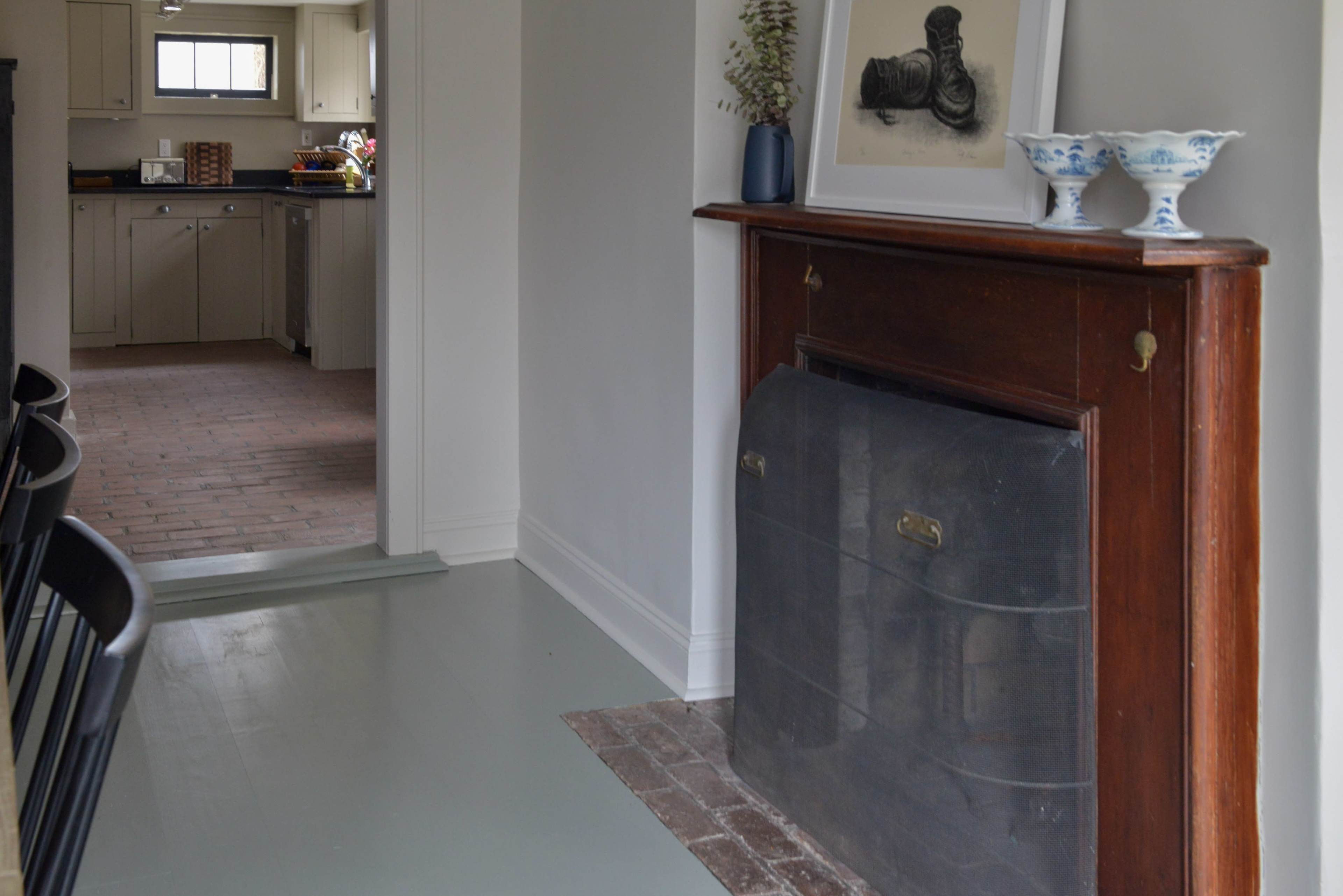 Historic country farmhouse with running brook and stonewalls. Image in Washington, Millbrook, NY