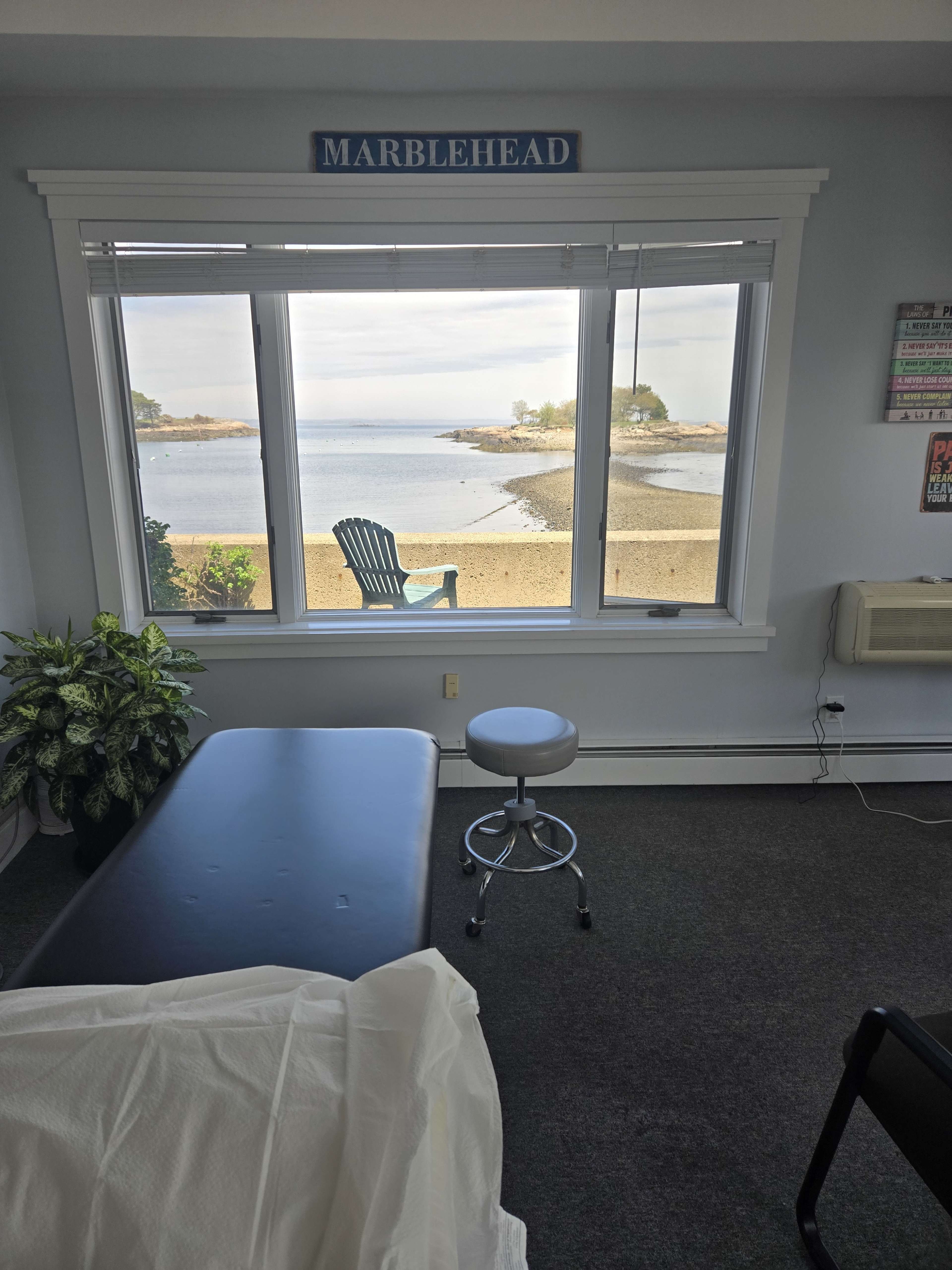 Professional Health and Wellness Office space with ocean front views. Private deck overlooking ocean Image in Marblehead Historic District, Marblehead, MA