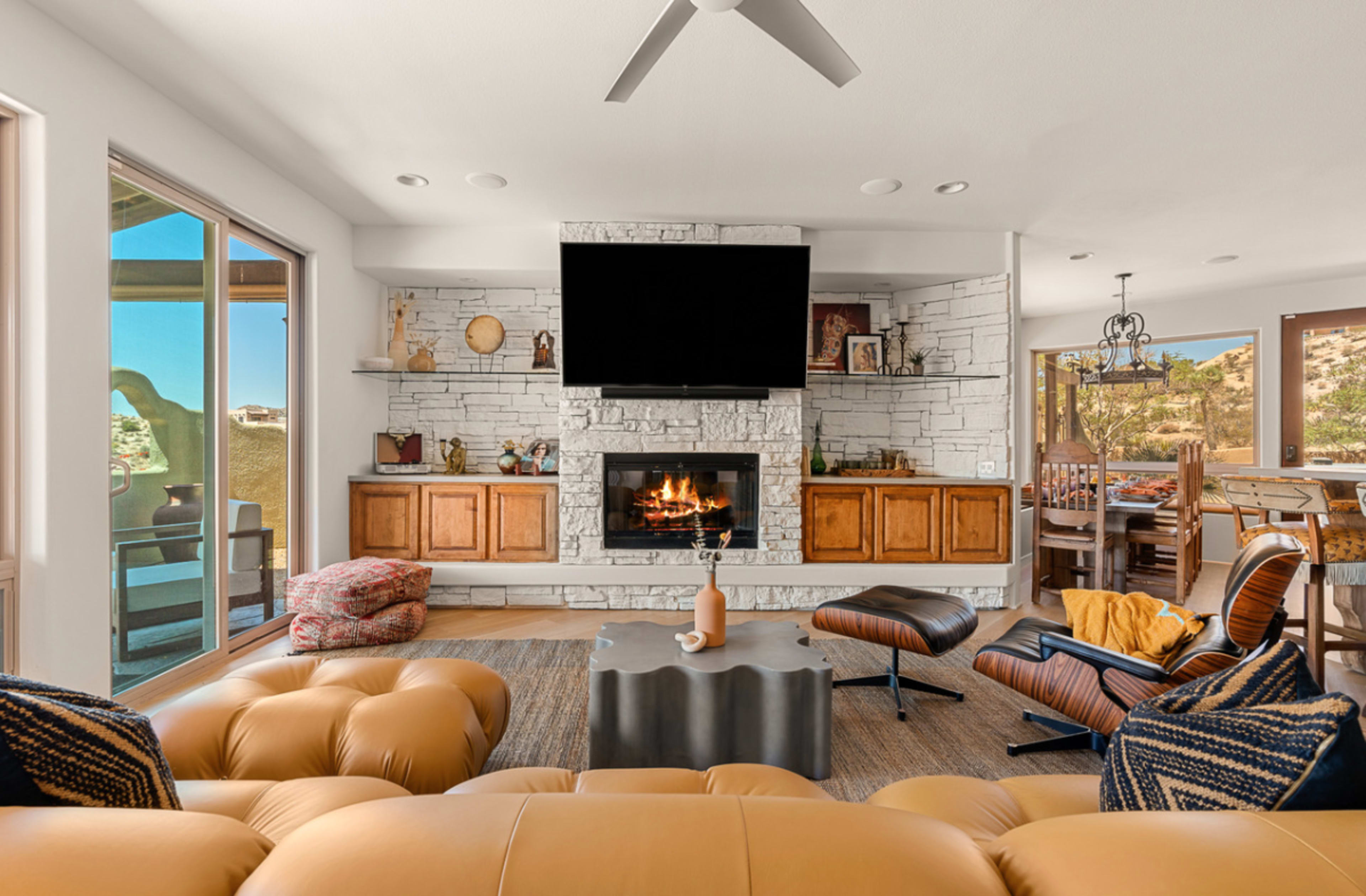 Saguaro Ridge by Fieldtrip | Boulder Estate w/ Mtn Views, Hot Tub, Soaking Pool & Fire Pits Image in Yucca Valley, Yucca Valley, CA