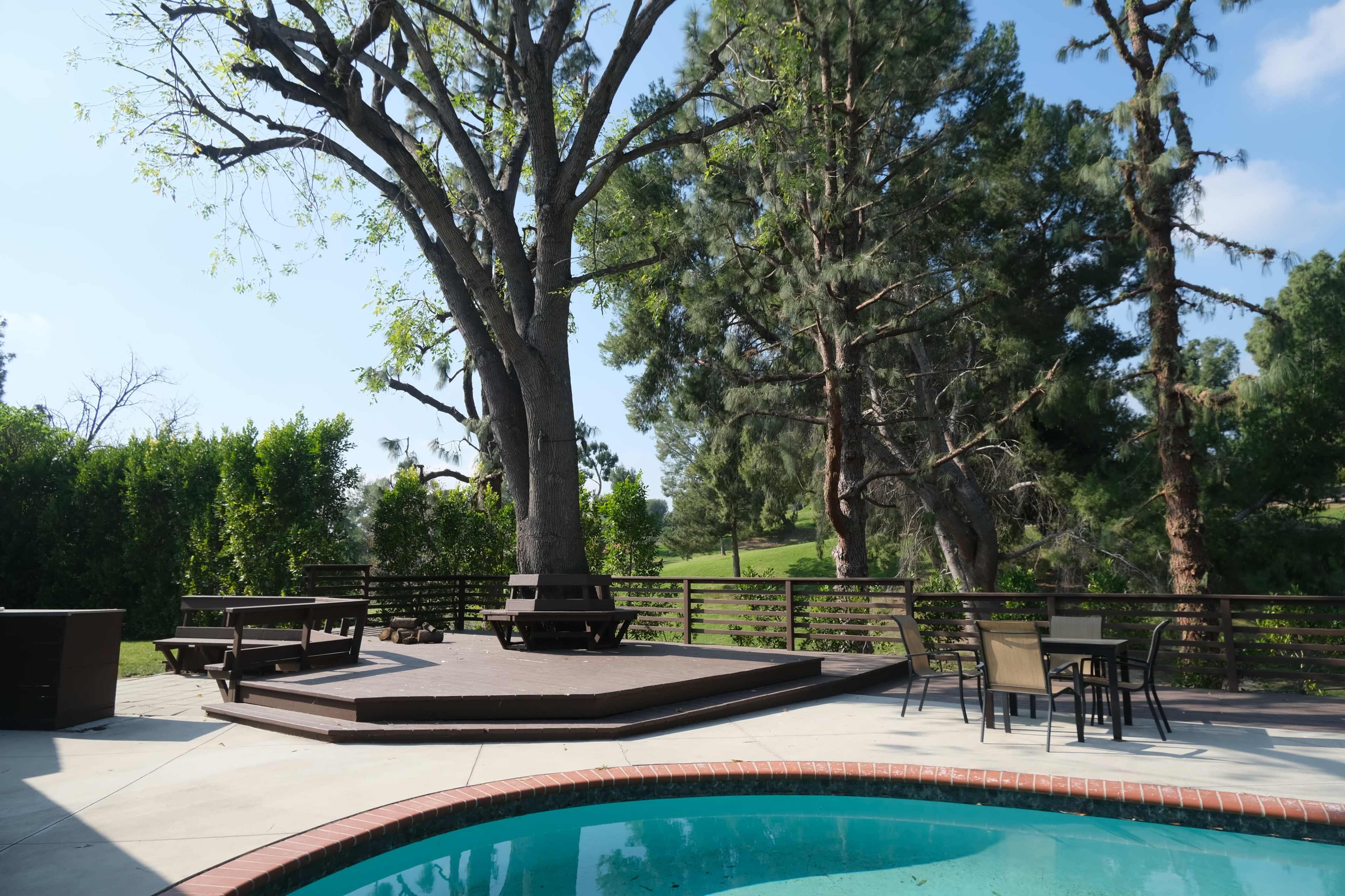 Spacious pool, patio, and garden Image in Granada Hills, Granada Hills, CA