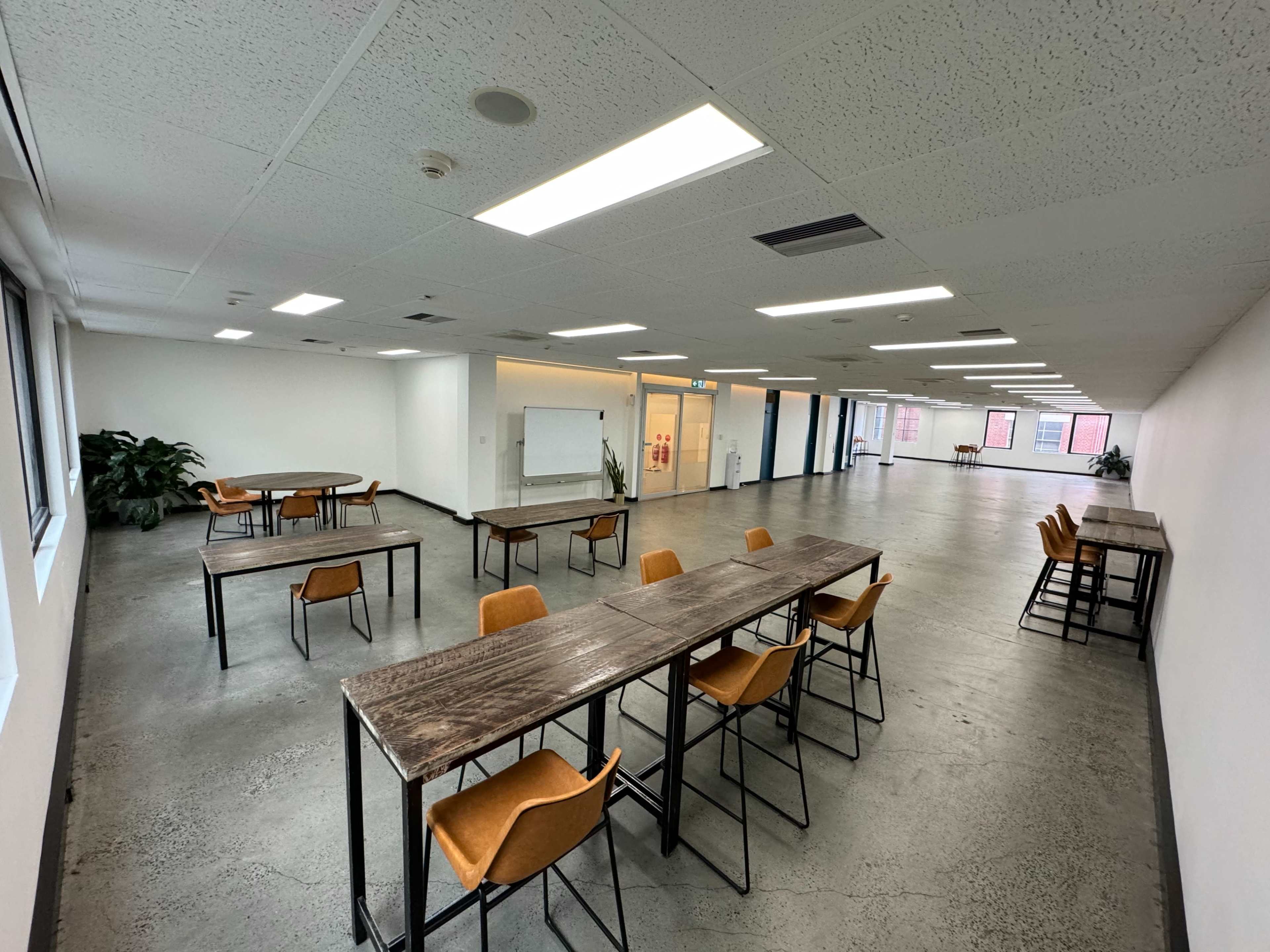 Open-plan, blank canvas office space. Image in Melbourne CBD, Melbourne, VIC
