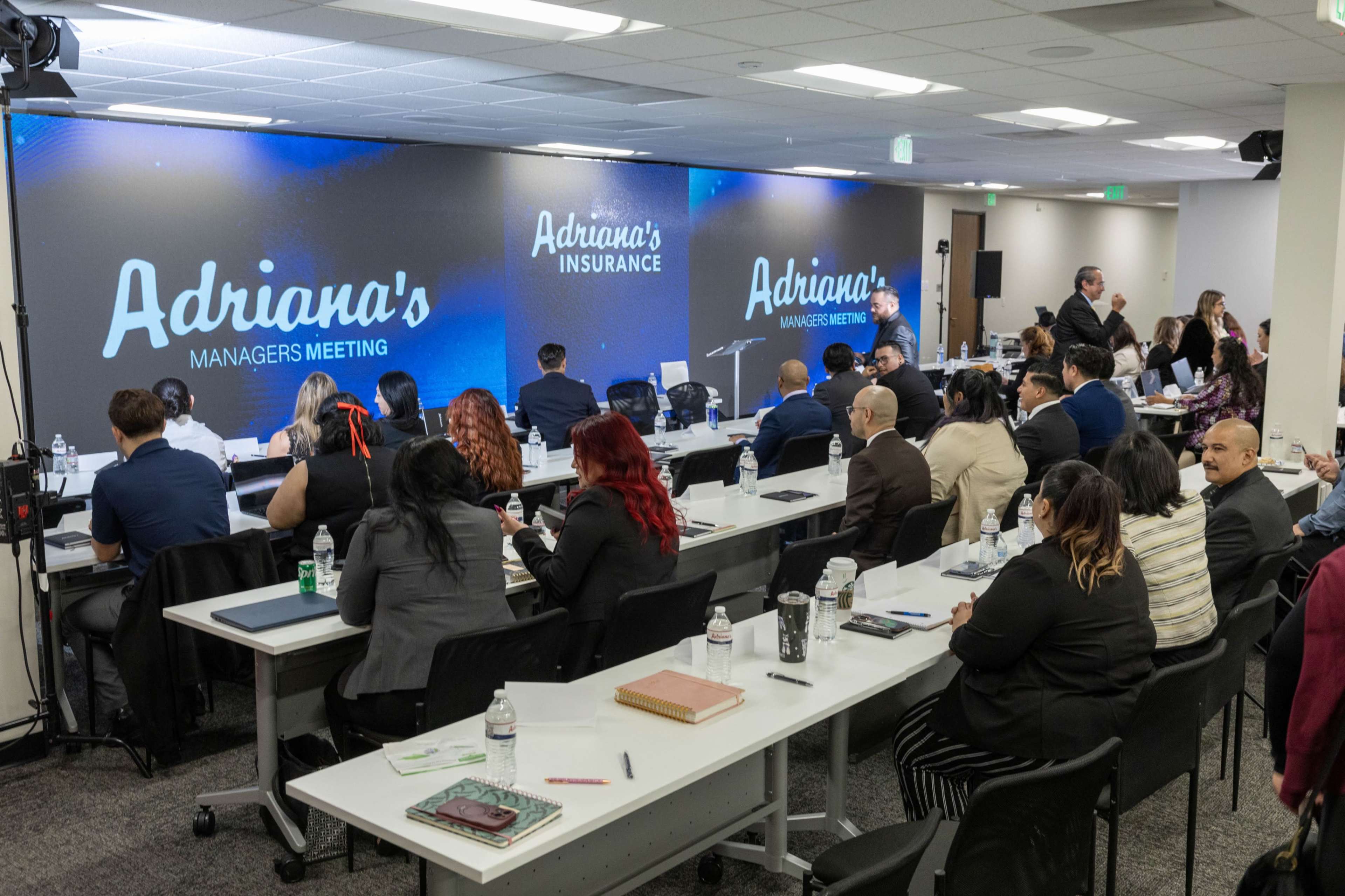 Modern Meeting Room with Massive LED Wall Display Image in Irvine Business Complex, Irvine, CA