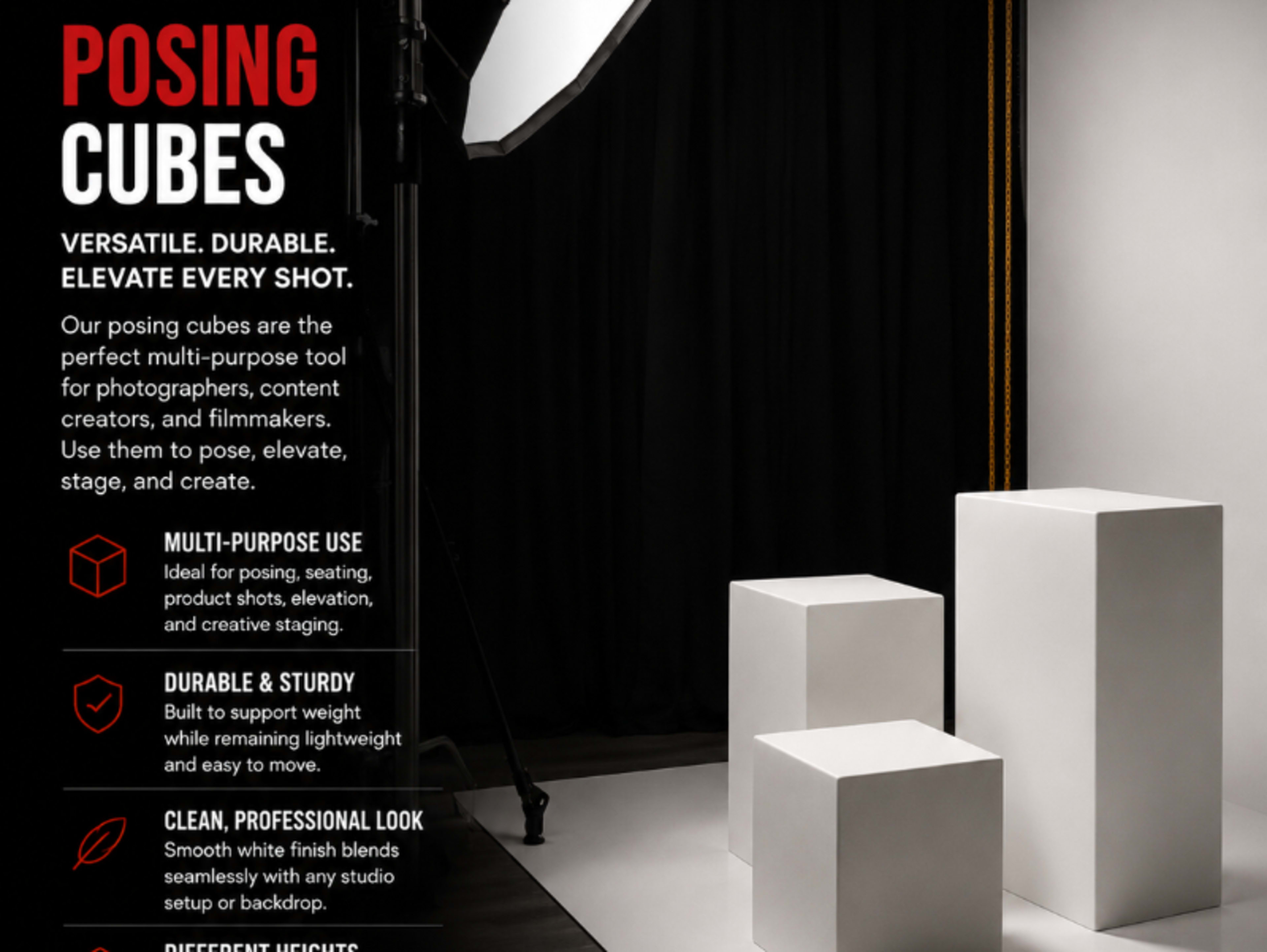 Posing Cubes / Apple Boxes