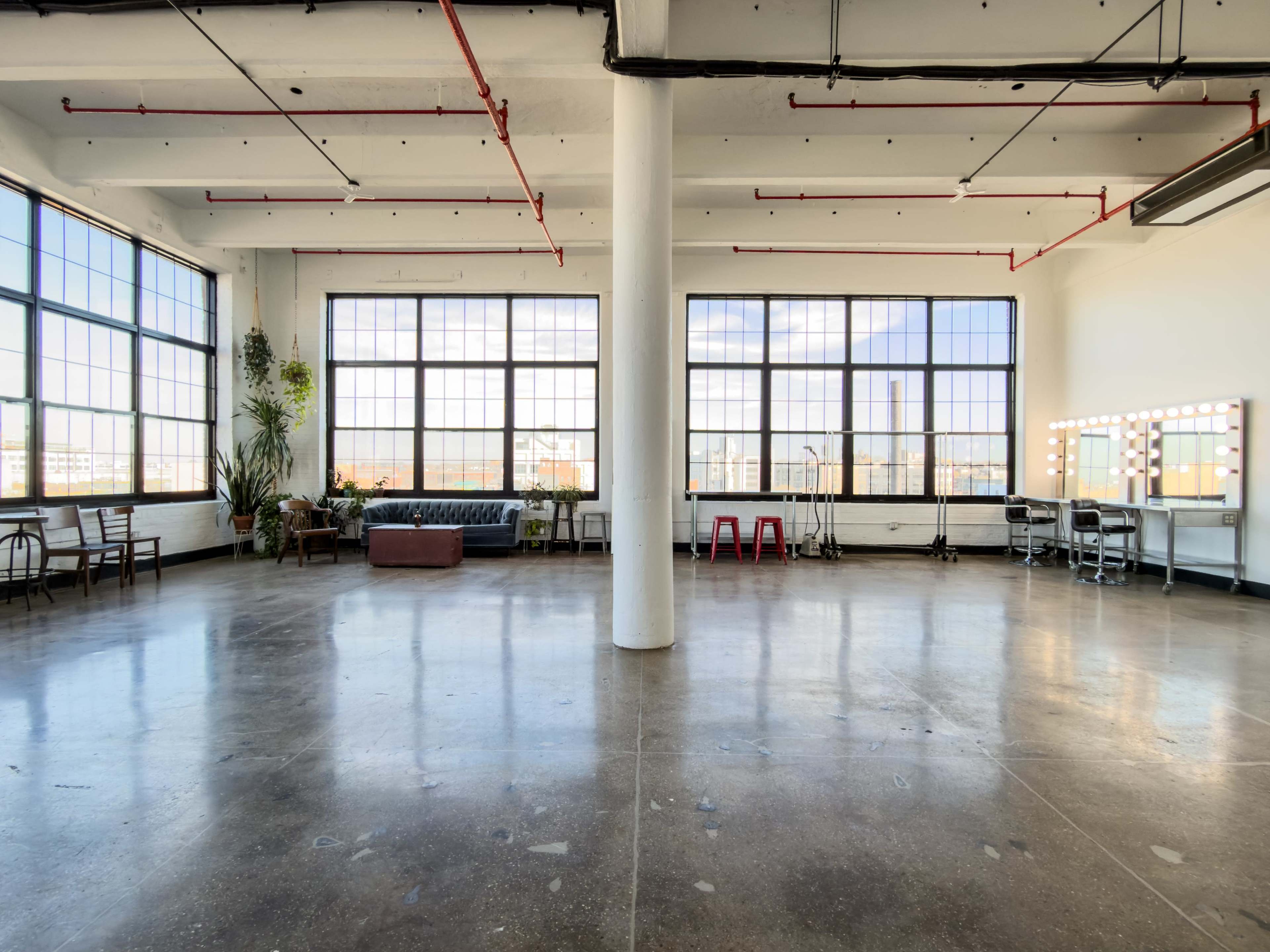 North Light Photo Studio With Huge Windows Image in Bushwick, Brooklyn, NY