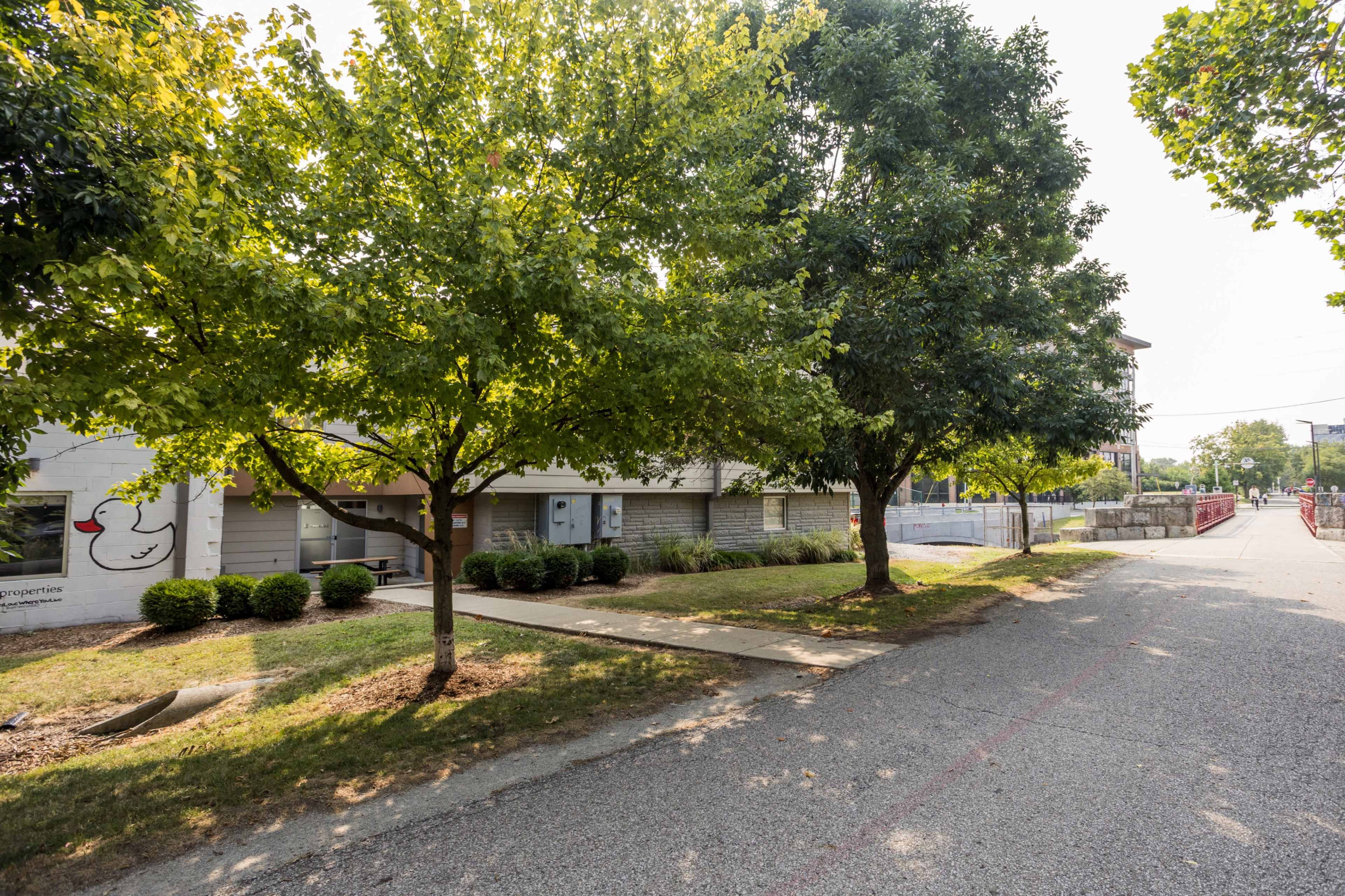 Event Space outside of co-working space. Image in Broad Ripple, Indianapolis, IN