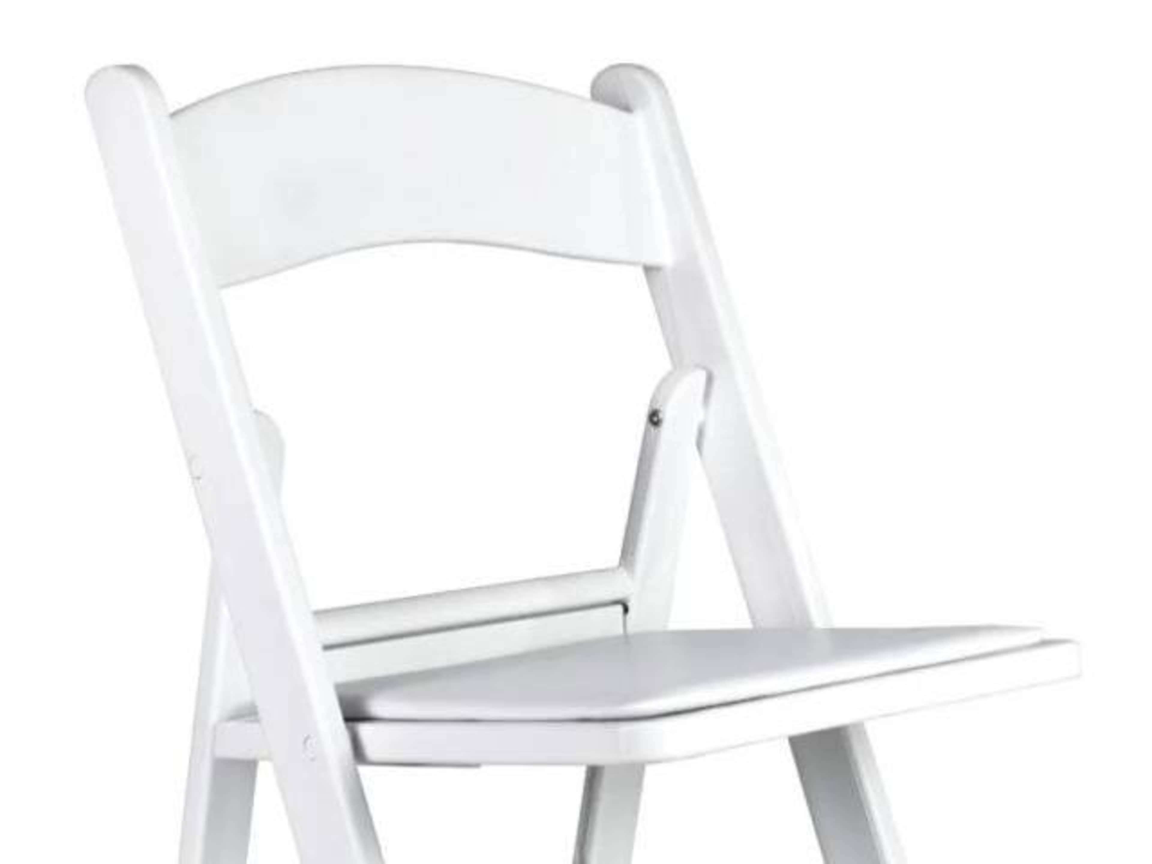 White Resin Folding Chairs