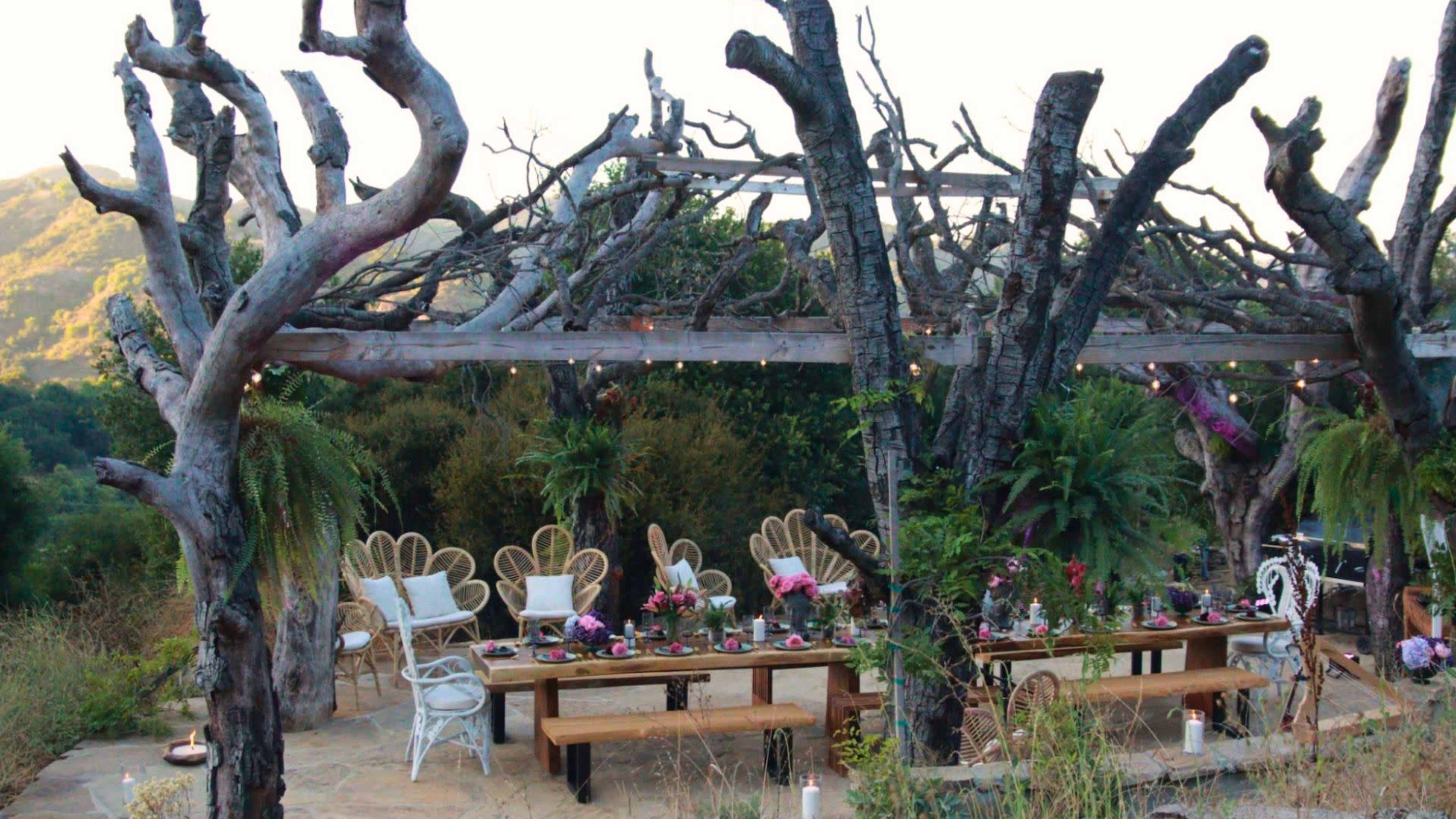 BUTTERFLY MOUNTAIN | 70-Acre Topanga Sanctuary | Water Fall, Luna Dome, Mongolian Yurt, Deer Cabin, Gaia Dome, Oak Tree Sanctuary, Cinematic Vistas Image in Topanga, topanga, CA