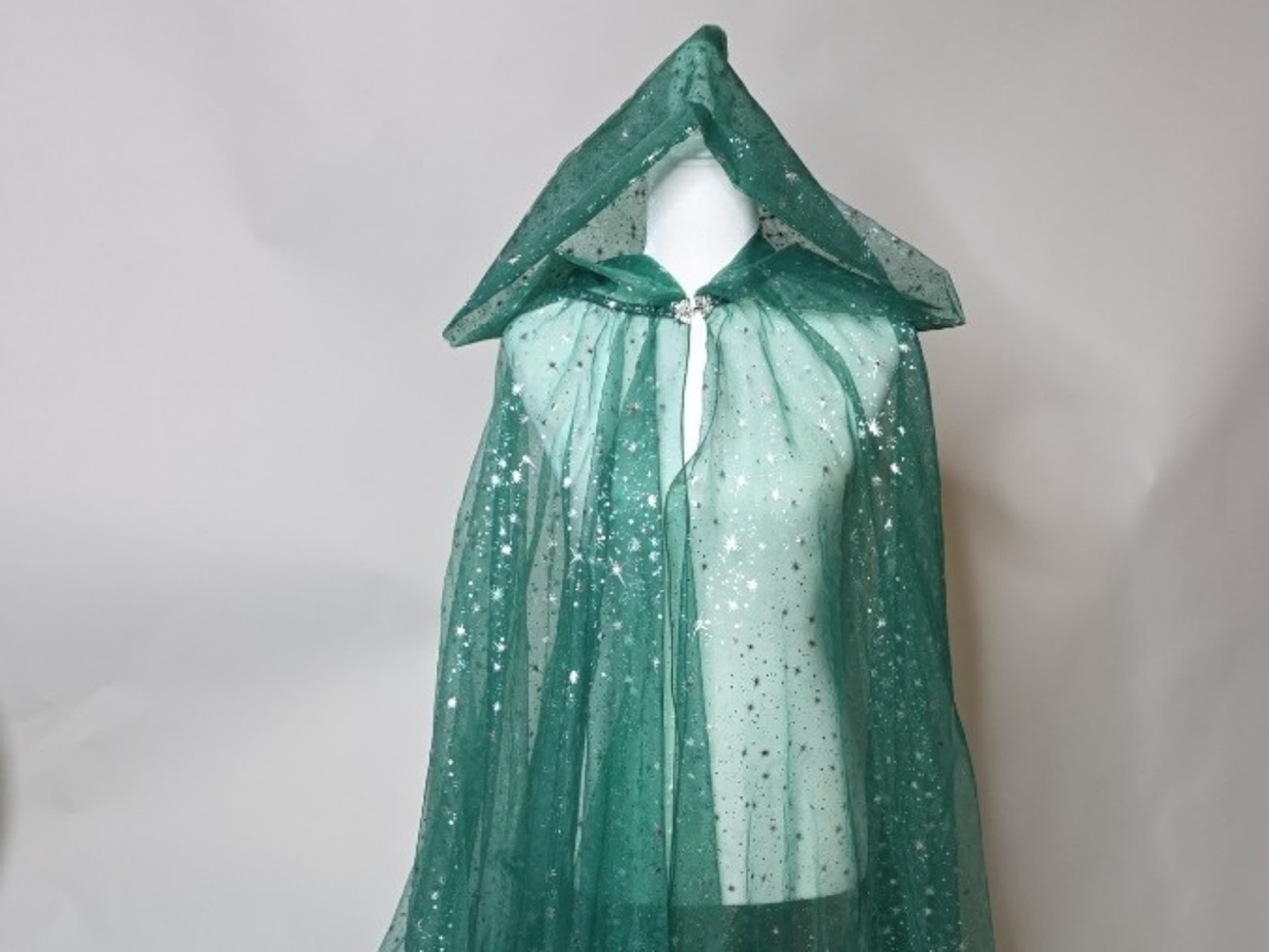 Emerald Starlight Hooded Cloak