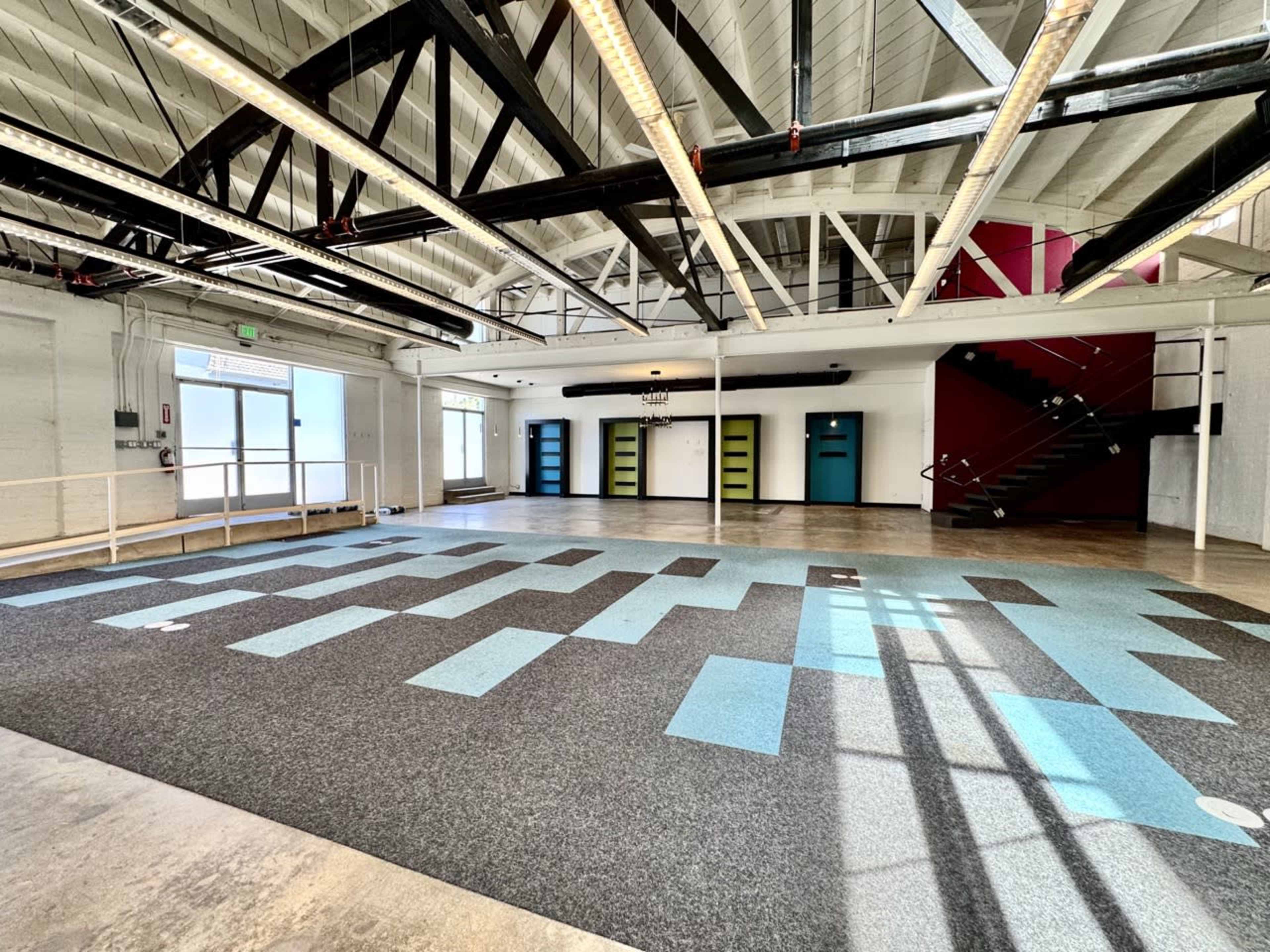 Private, industrial style event room with exterior windows Image in Downtown, Santa Monica, CA