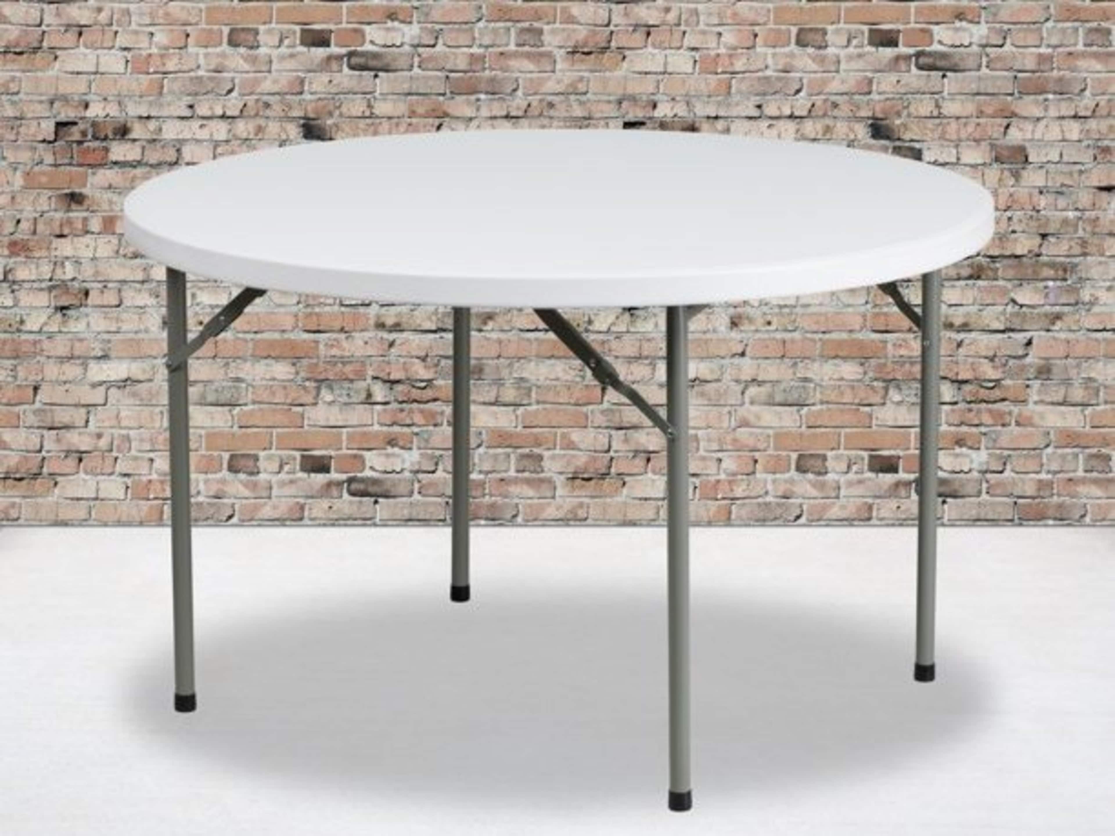 White Round Table 48 "