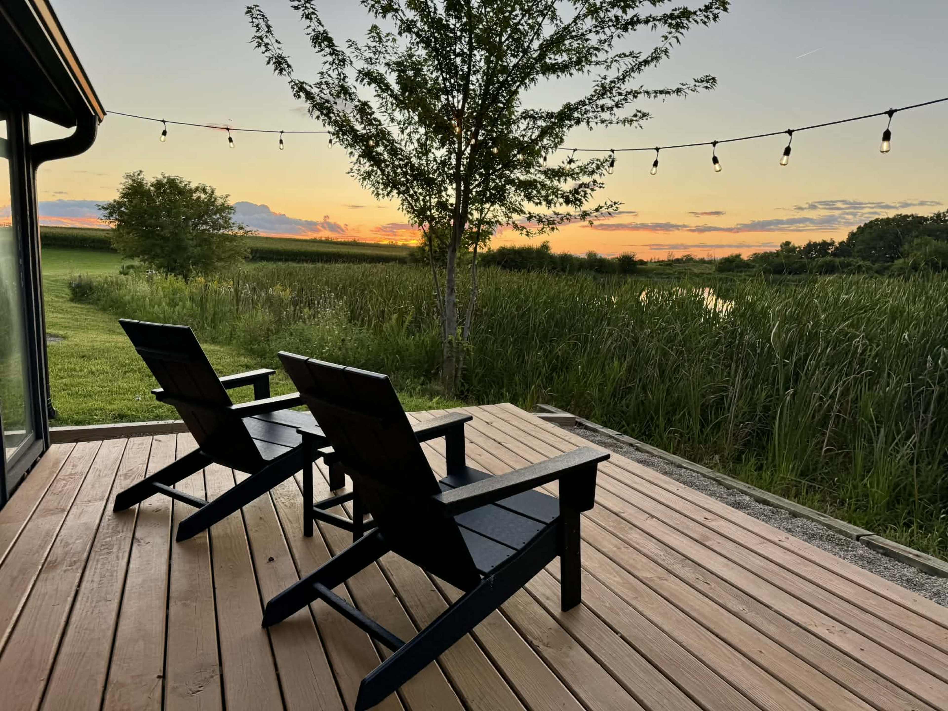 Lakeside Modern Tiny House Farm Retreat on 40 acre Farm & 5 acre Pond Image in Dunham Township, Marengo, IL