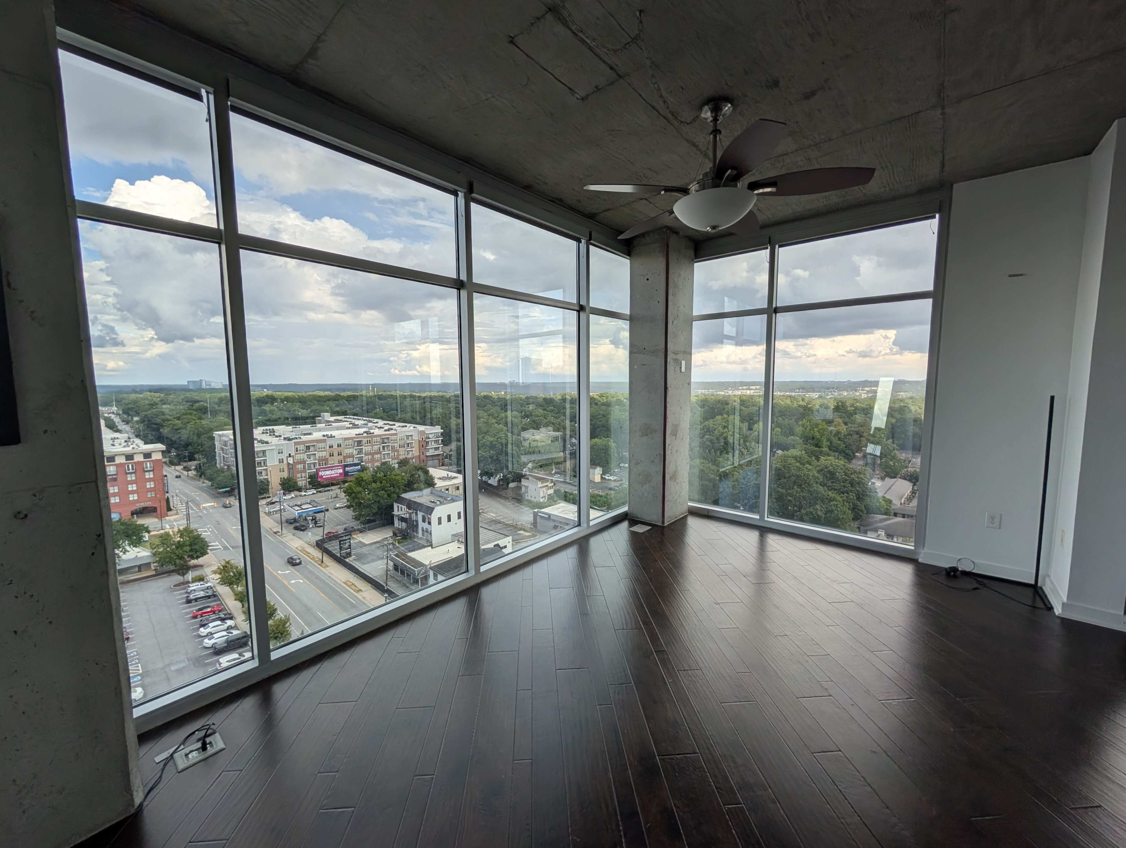 Downtown Condo with top-to-bottom windows and Skyline View Image in Buckhead, Atlanta, GA