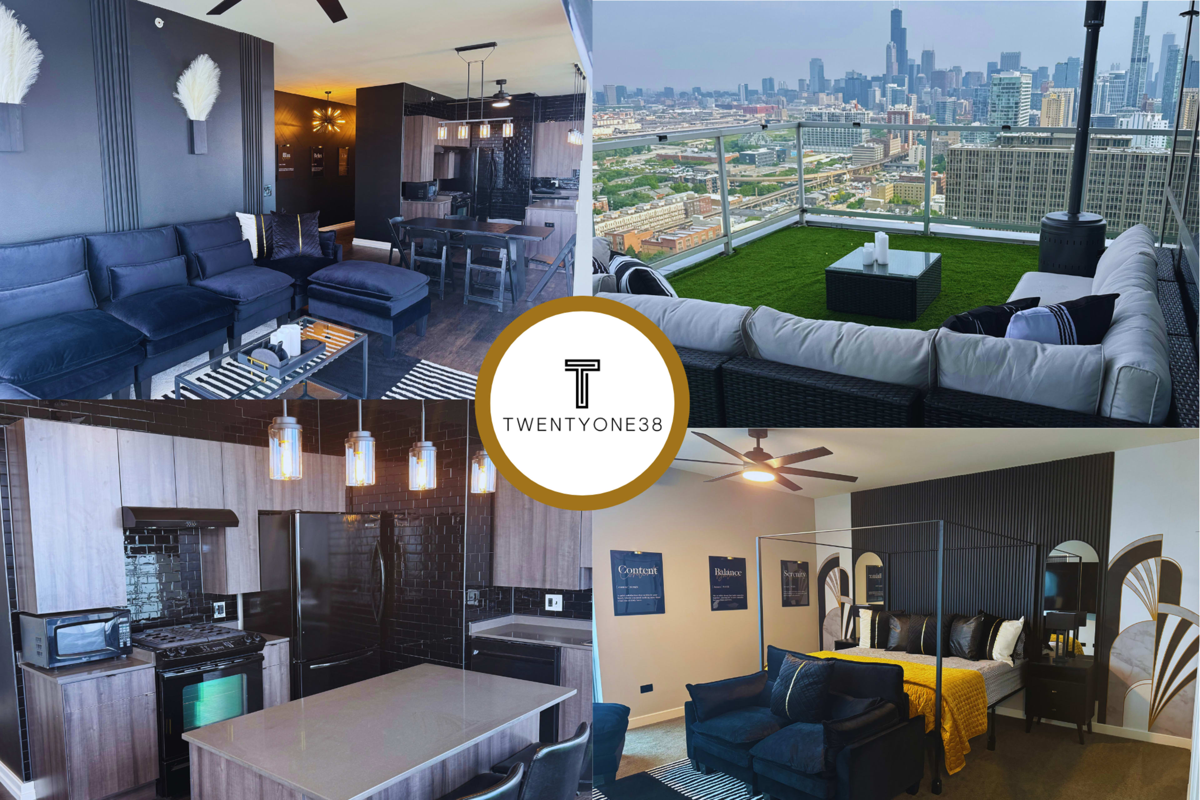 Penthouse Oasis with Wrap-Around Balcony & Stunning Views Image in Near South Side, Chicago, IL