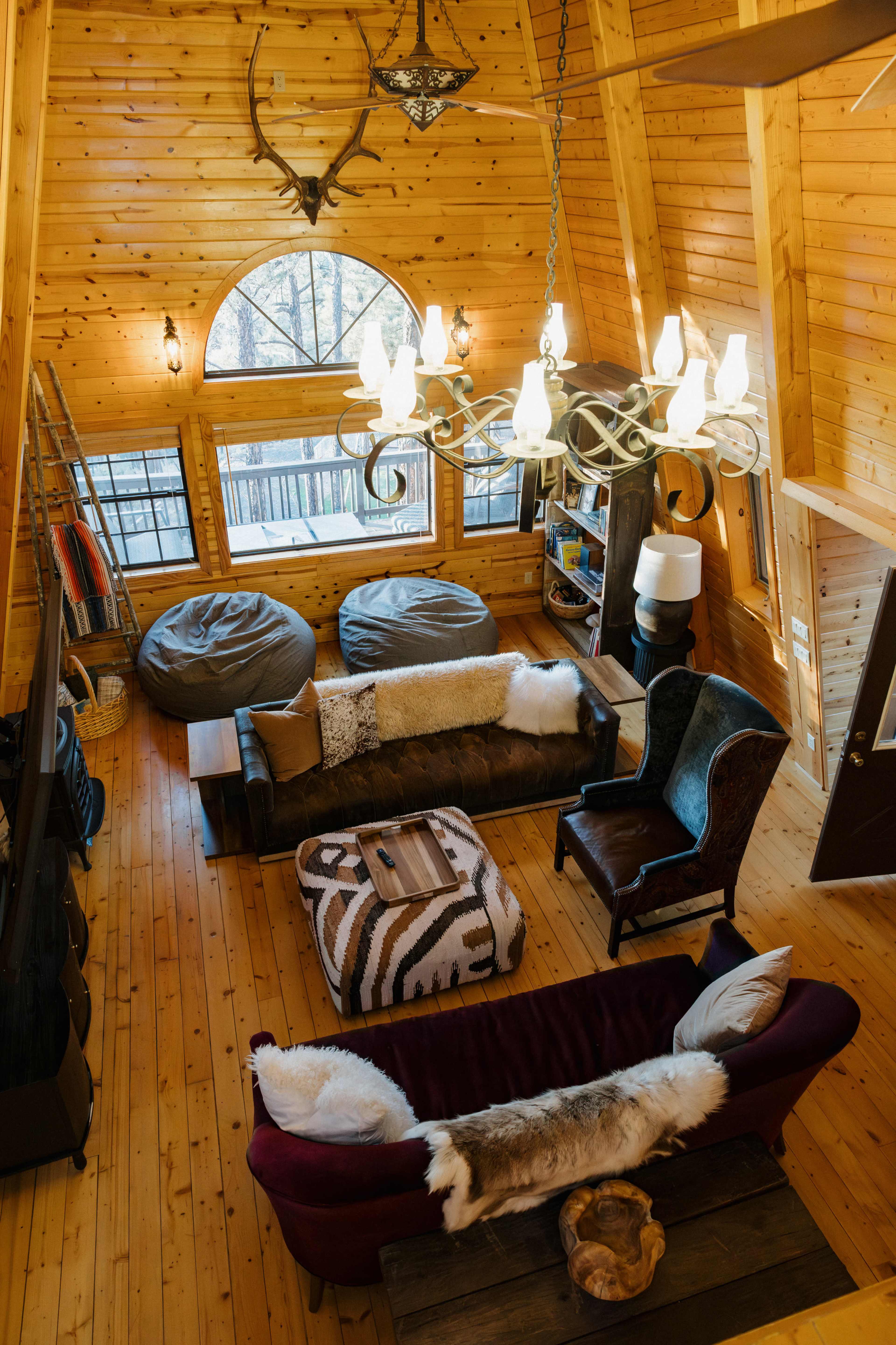 A-Frame Mountain Cabin | Natural Light • Fireplace • Forest Views Image in Show Low, Show Low, AZ