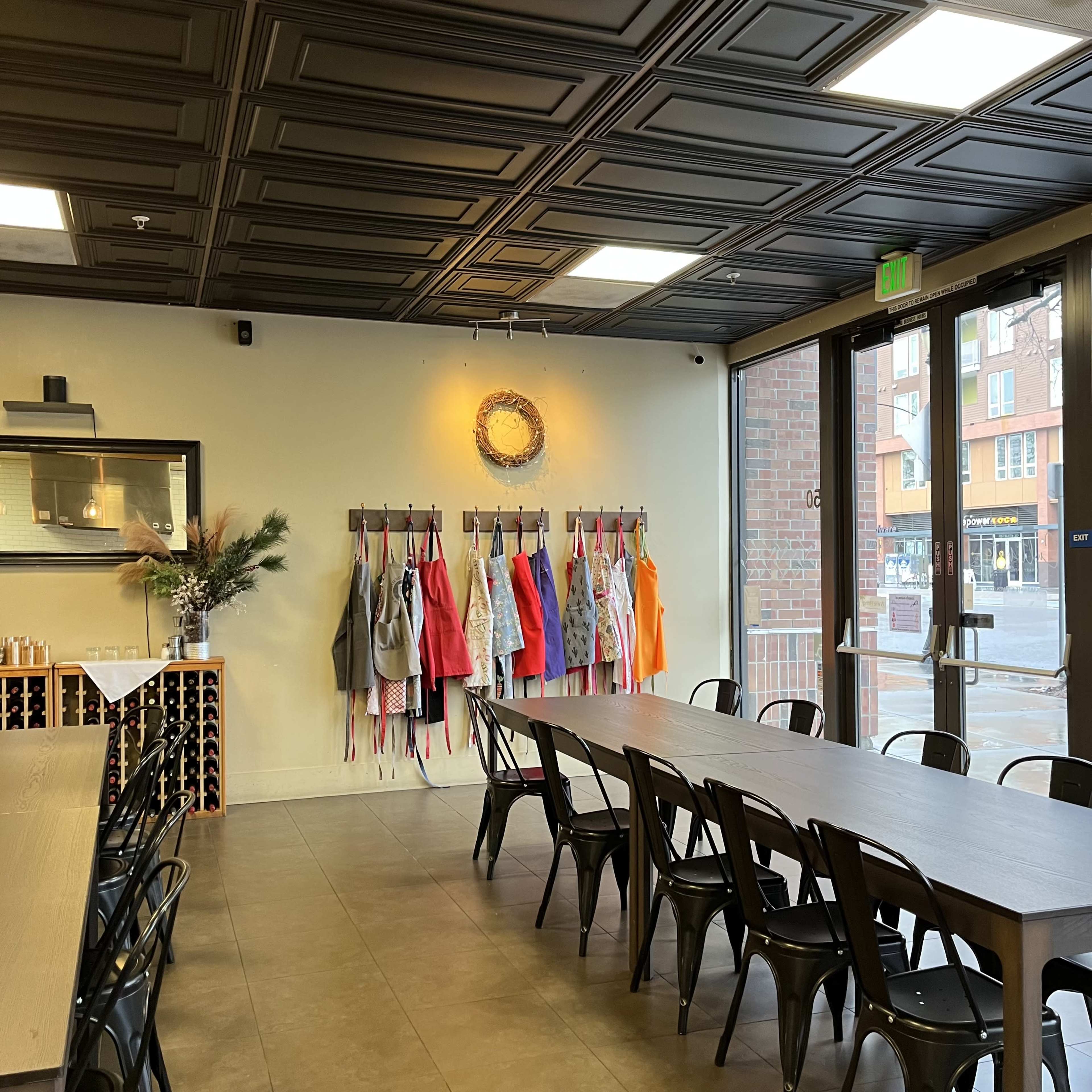 Open Commercial Kitchen with Light Bright Dining Space Image in Central San Jose, San Jose, CA