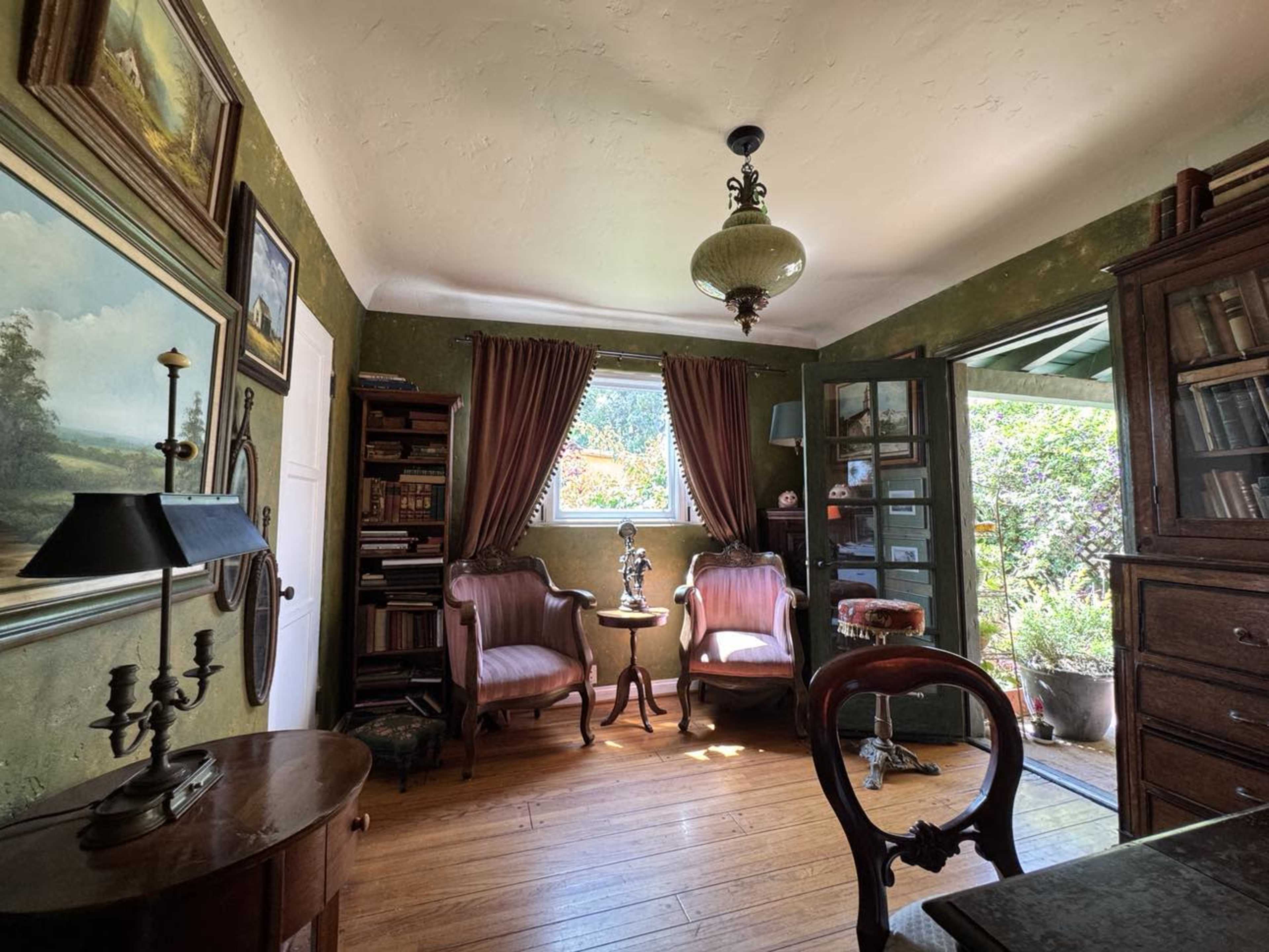 Scenic Spanish-Style Home with Expansive Yards, Sunroom, Citrus Orchard & Storybook Cottage Image in Glenwood, Glendale, CA