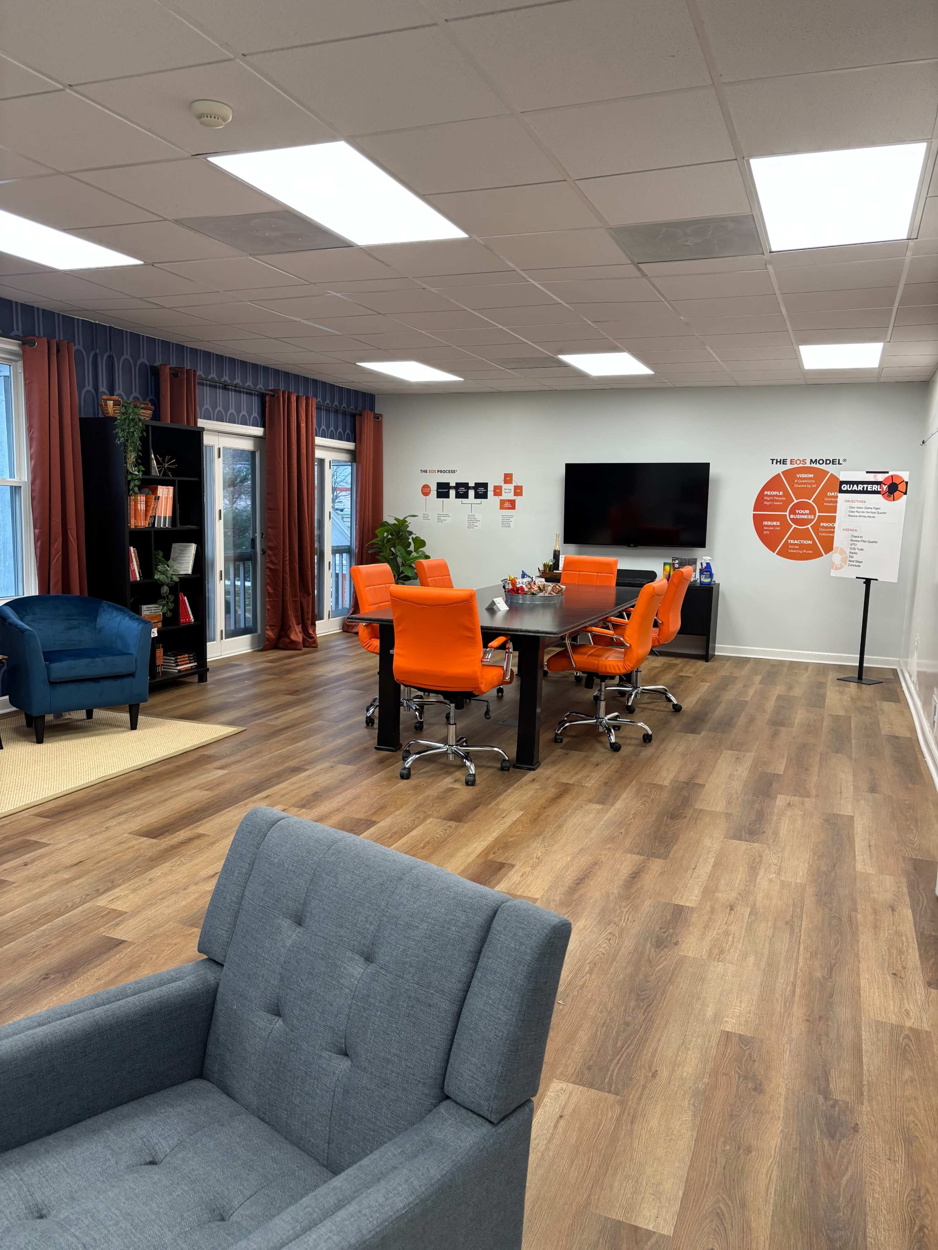 Professional Office Conference Room with Lounge Seating and Kitchen Access Image in East Hempfield Township, Lancaster, PA