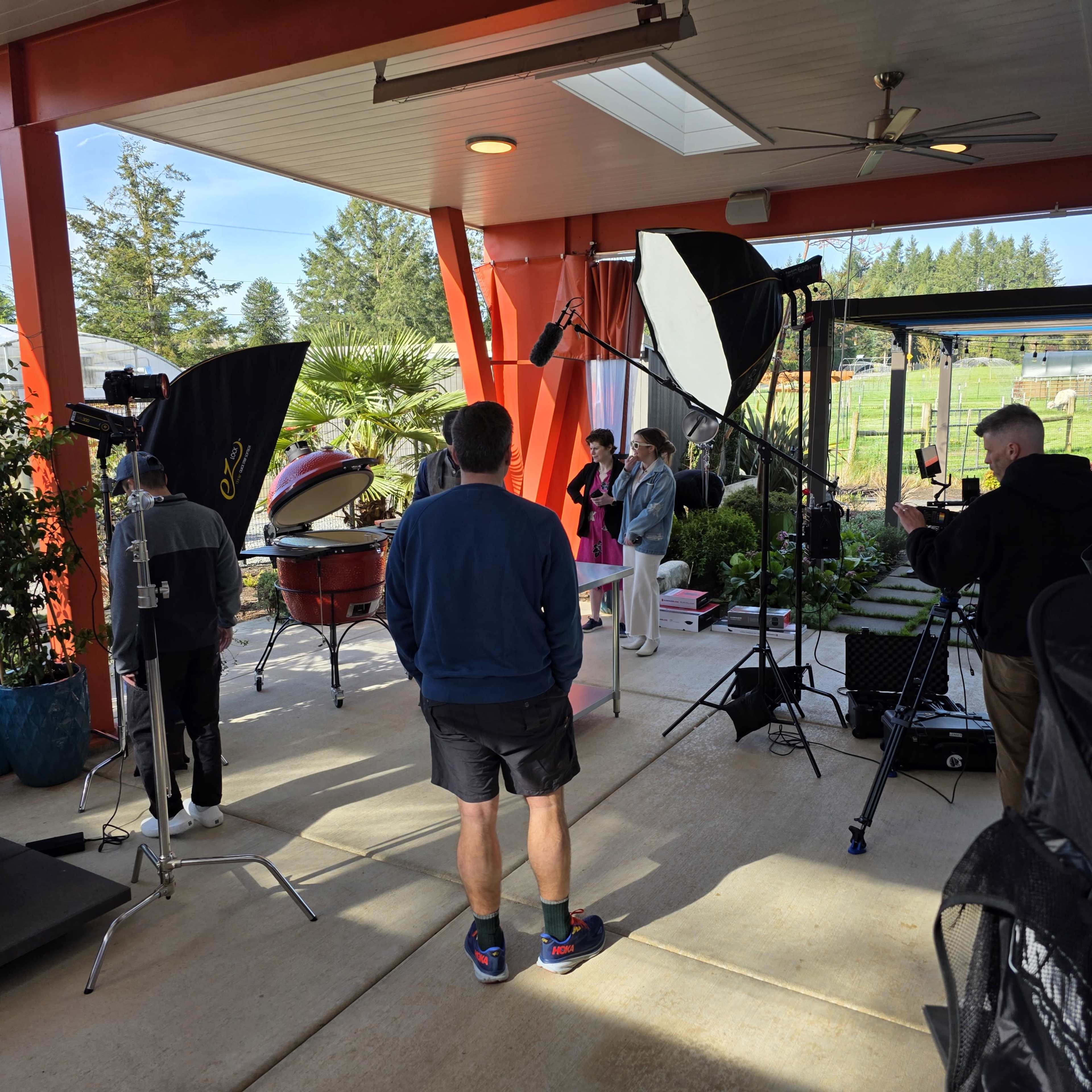 Mid-Century Outdoor Pavilion with full Kitchen, Garden, Greenhouse, Barn, Pasture, Livestock Image in , Oregon City, OR