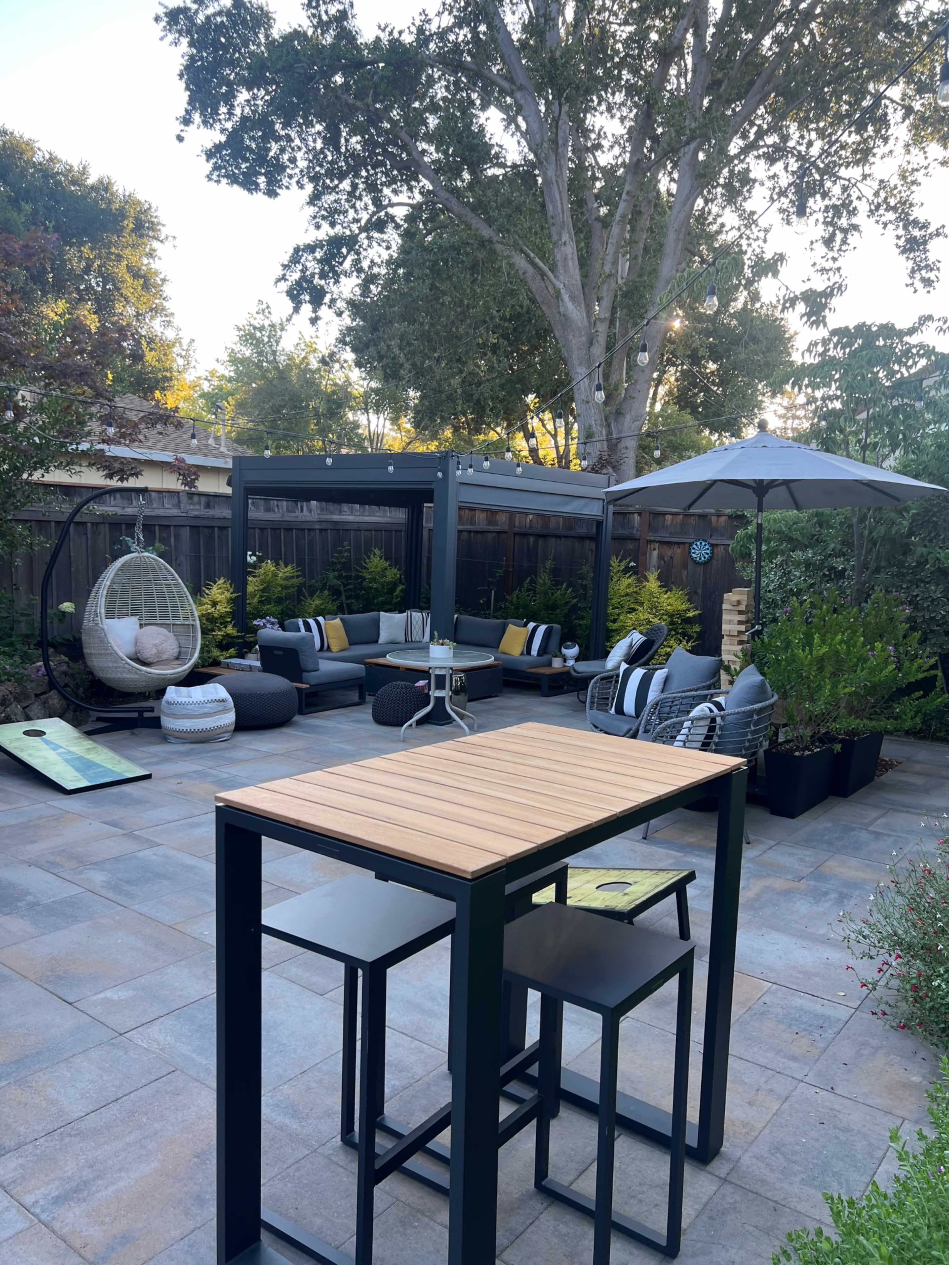 Stylish Backyard and Modern Spanish Style Home in Palo Alto Image in Old Palo Alto, Palo Alto, CA