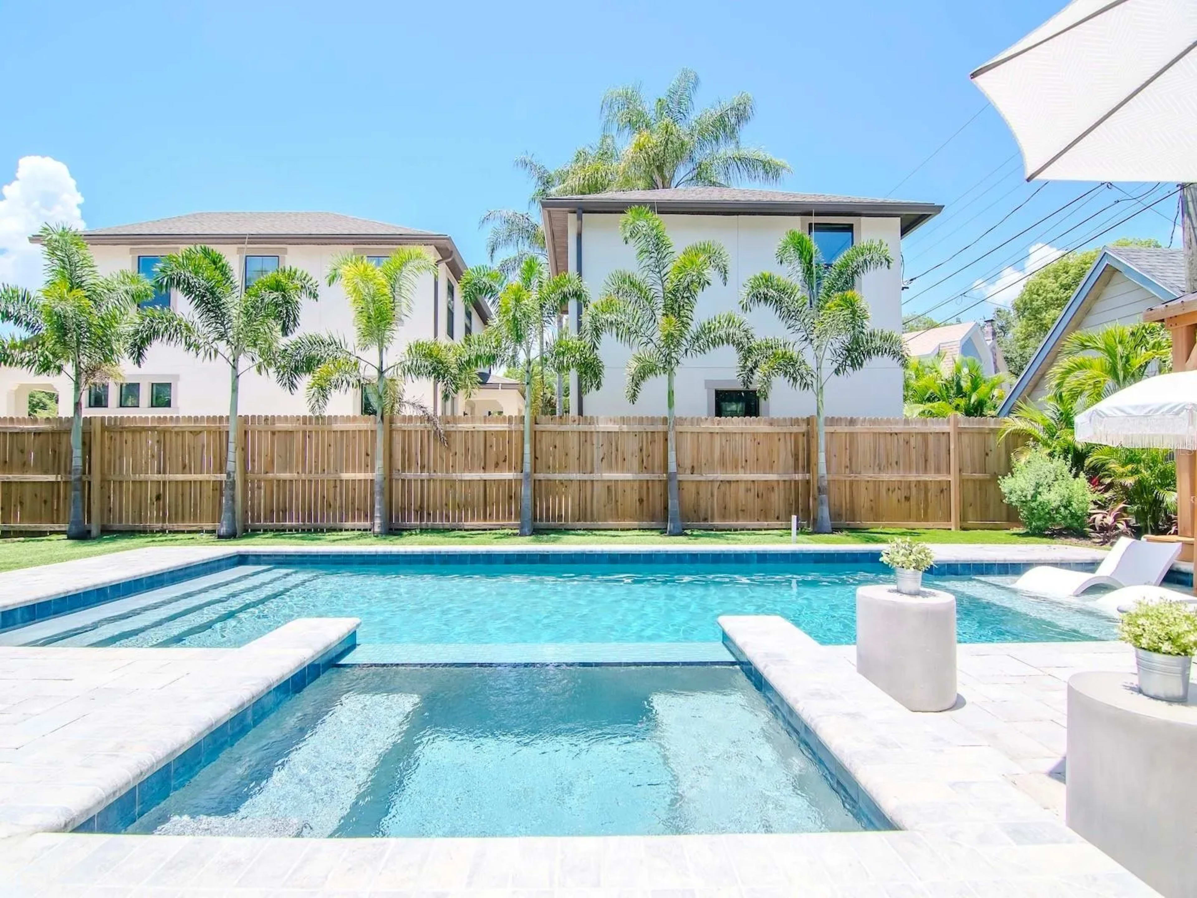 Backyard Pool Oasis with Extra Yard Image in St. Petersburg, St Petersburg, FL