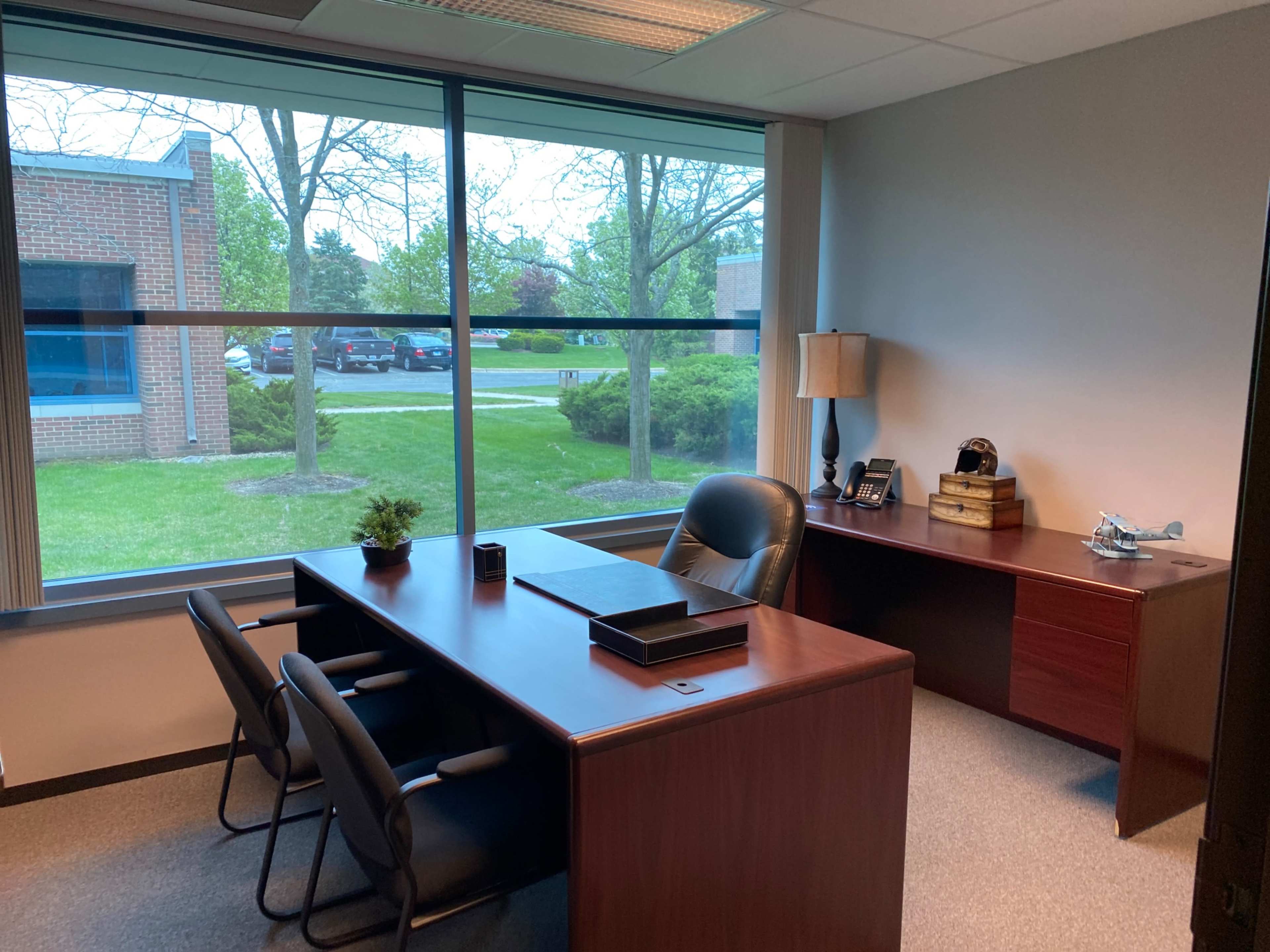 Day Office – Private Office with Full Wall of Windows Image in Naperville Township, Warrenville, IL