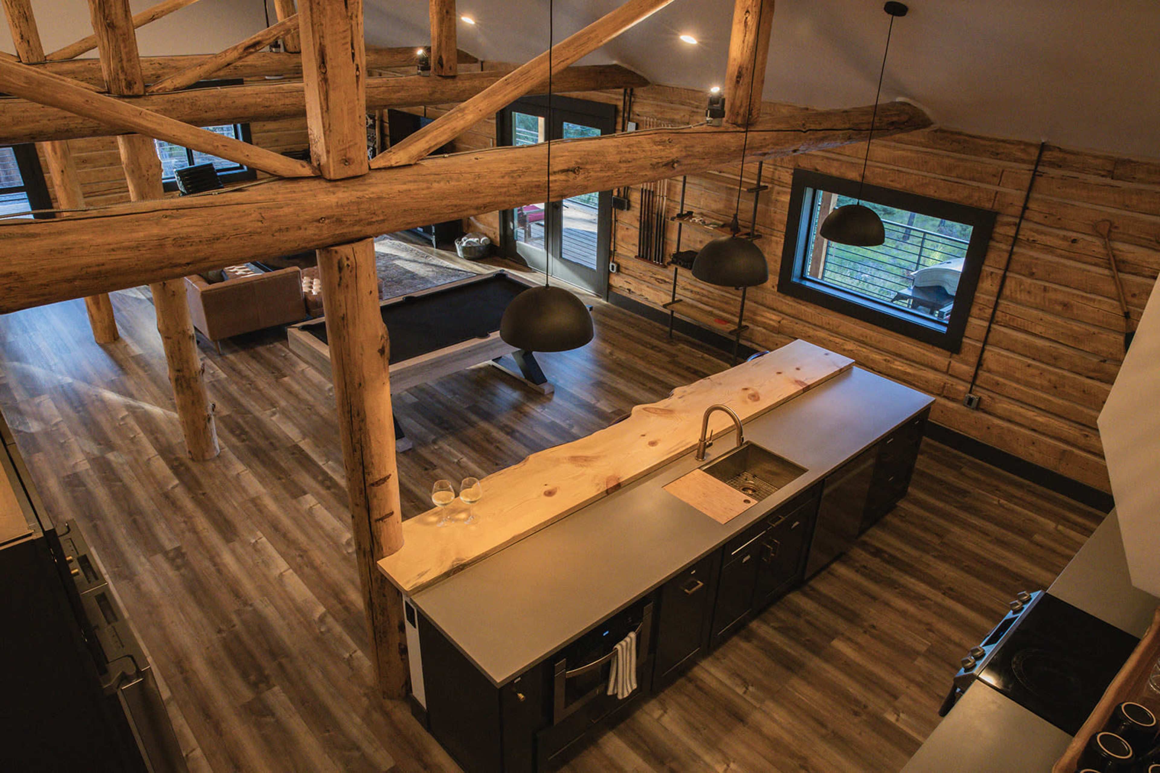 Modern Log Cabin on 15 acres newly remodeled Image in , Whitefish, MT