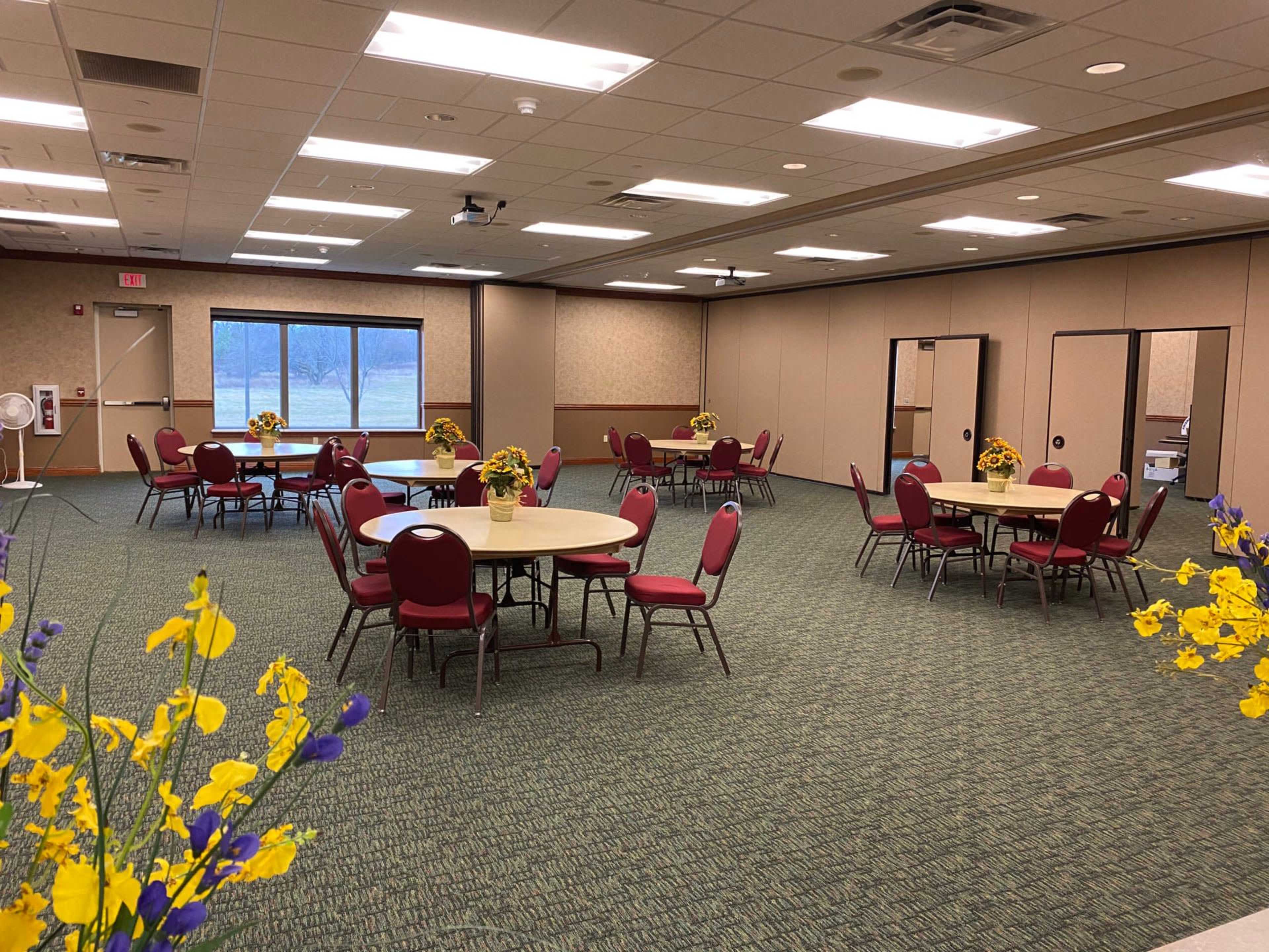 Flexible hall with modern ammendities (including adjacent kitchen) in a rural setting overlooking historic woods and farmland. Image in Macon Township, Clinton, MI