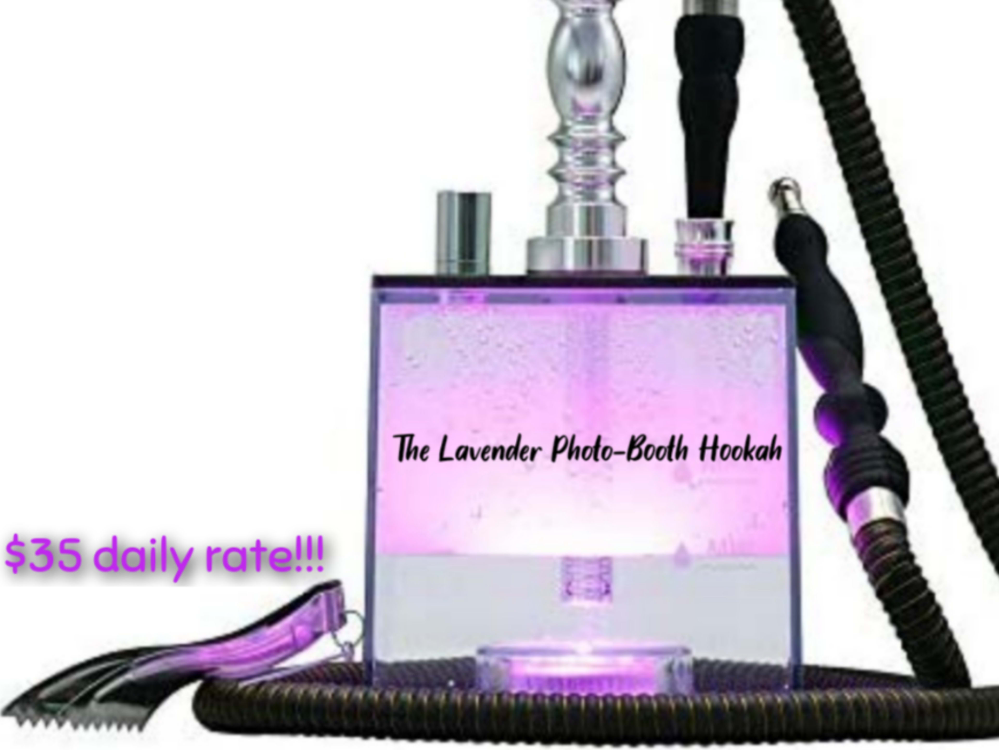 The Lavender Photo-booth Hookah
