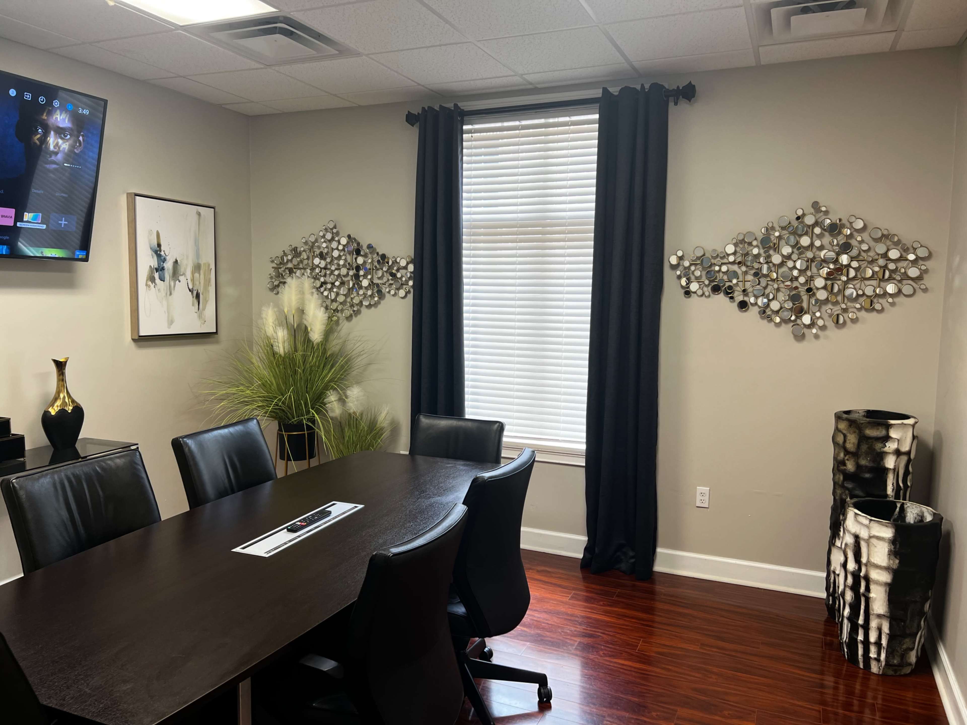 Beautiful Conference Room with Whiteboard, Large TV and access to Break Room and Reception area Image in Lilburn, Lilburn, GA