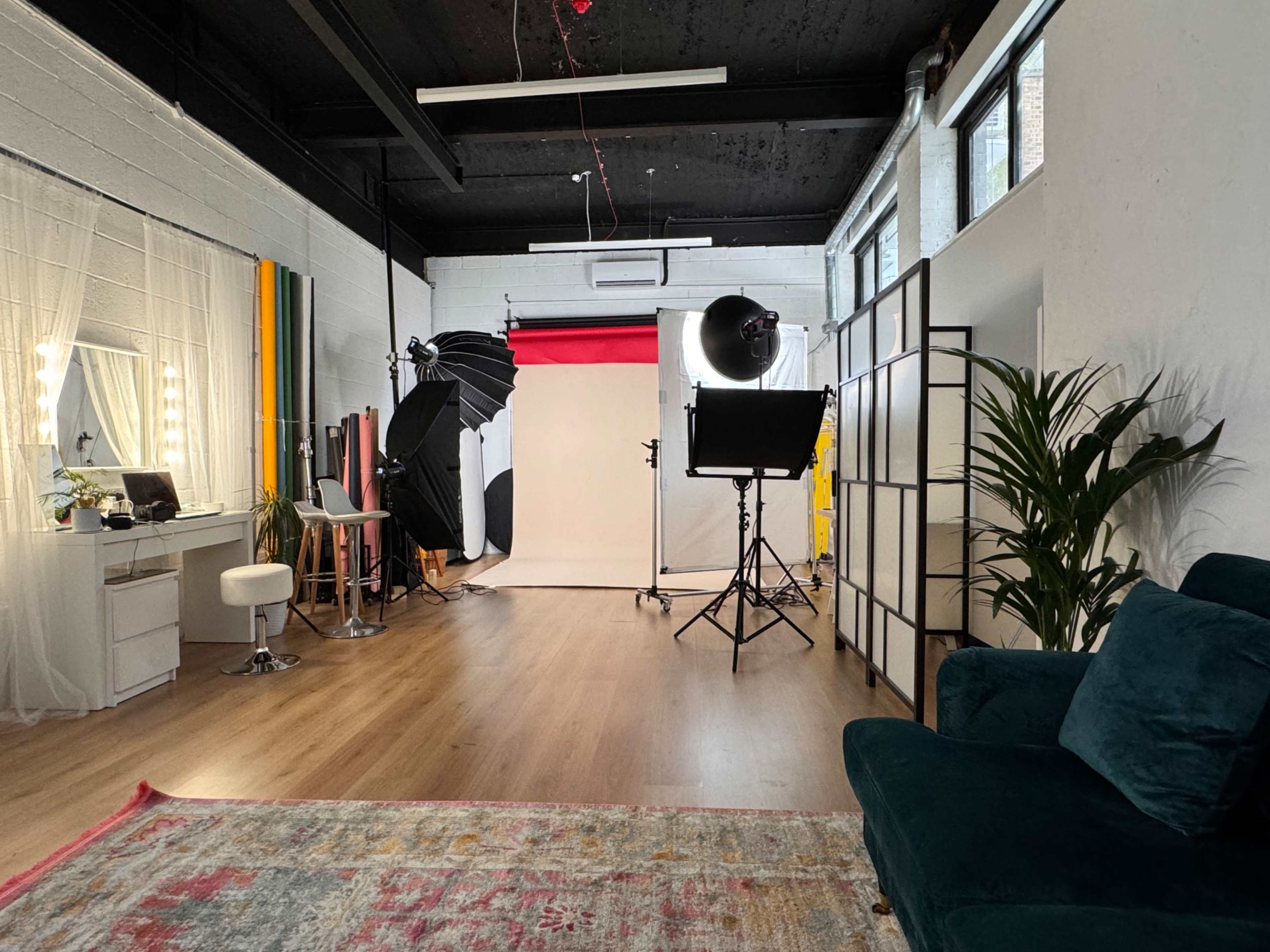 The Photographers Playground is based in an old factory unit, has tall ceilings and natural light Image in Church End & Roundwood, London, ENG