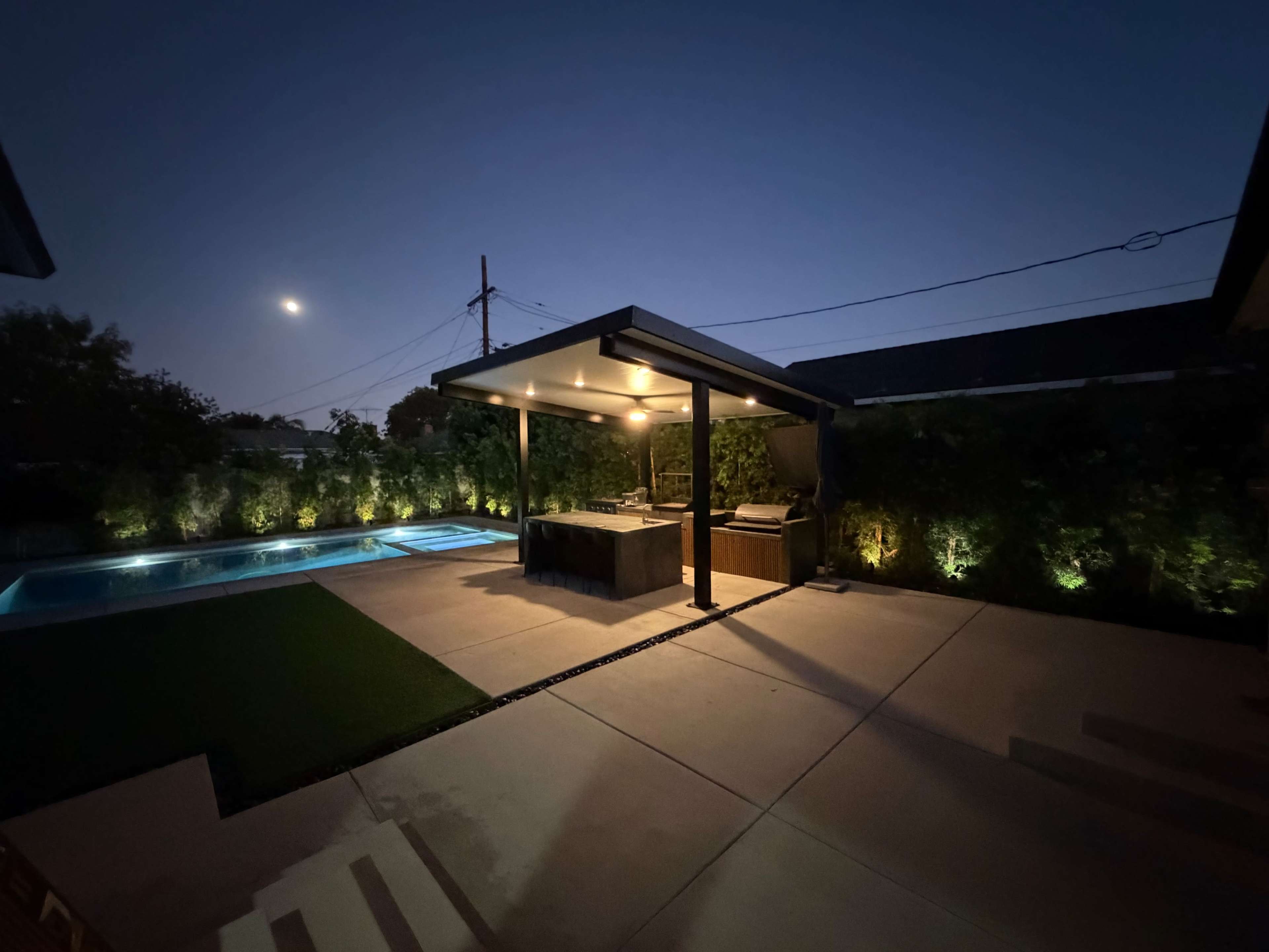 Chic Backyard Pool Paradise Image in Bixby Knolls, Long Beach, CA