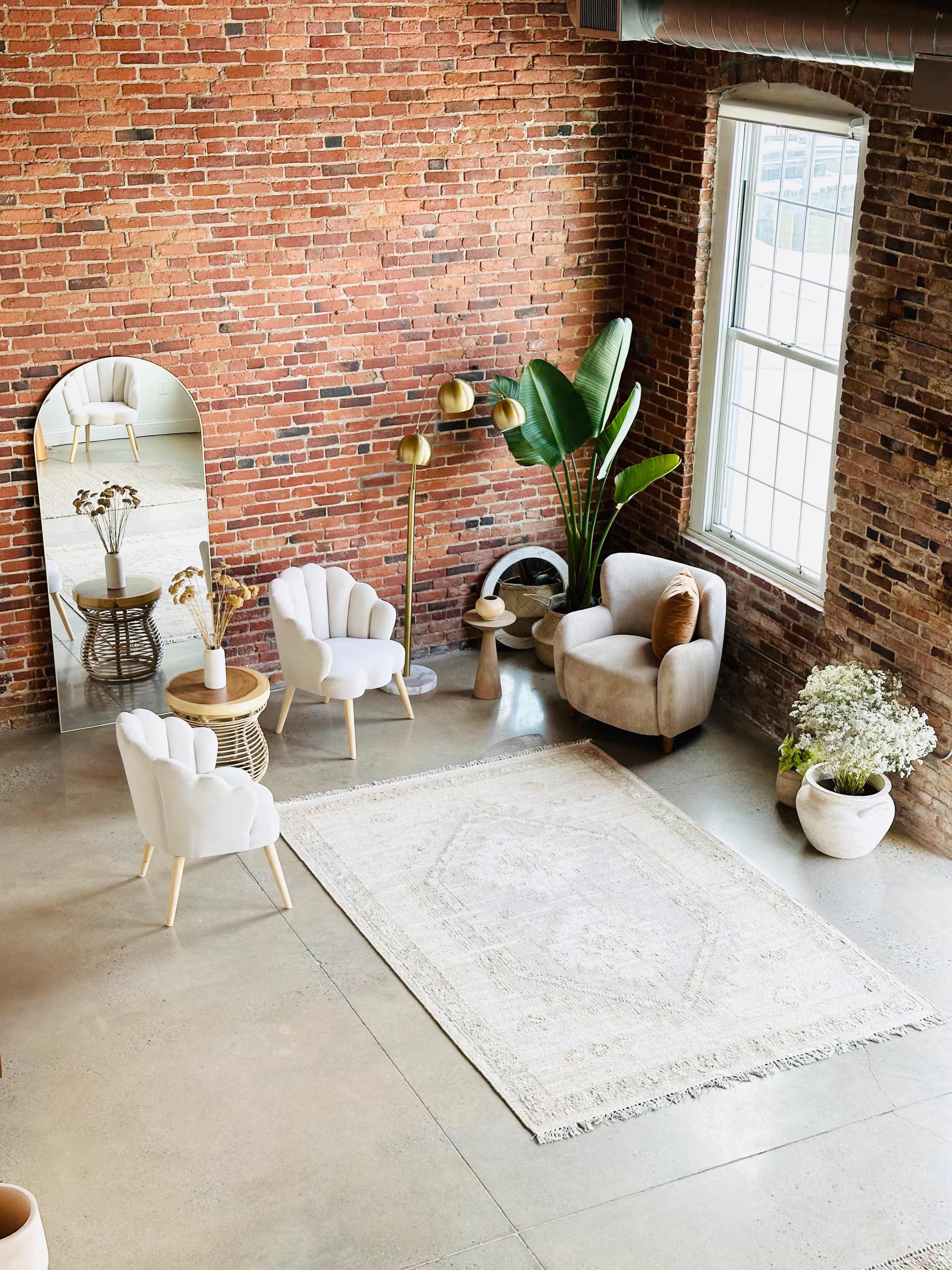 Downtown, waterfront, industrial, natural light photo studio with high ceilings, loft and huge southeast facing windows. Image in Newmarket, Newmarket, NH