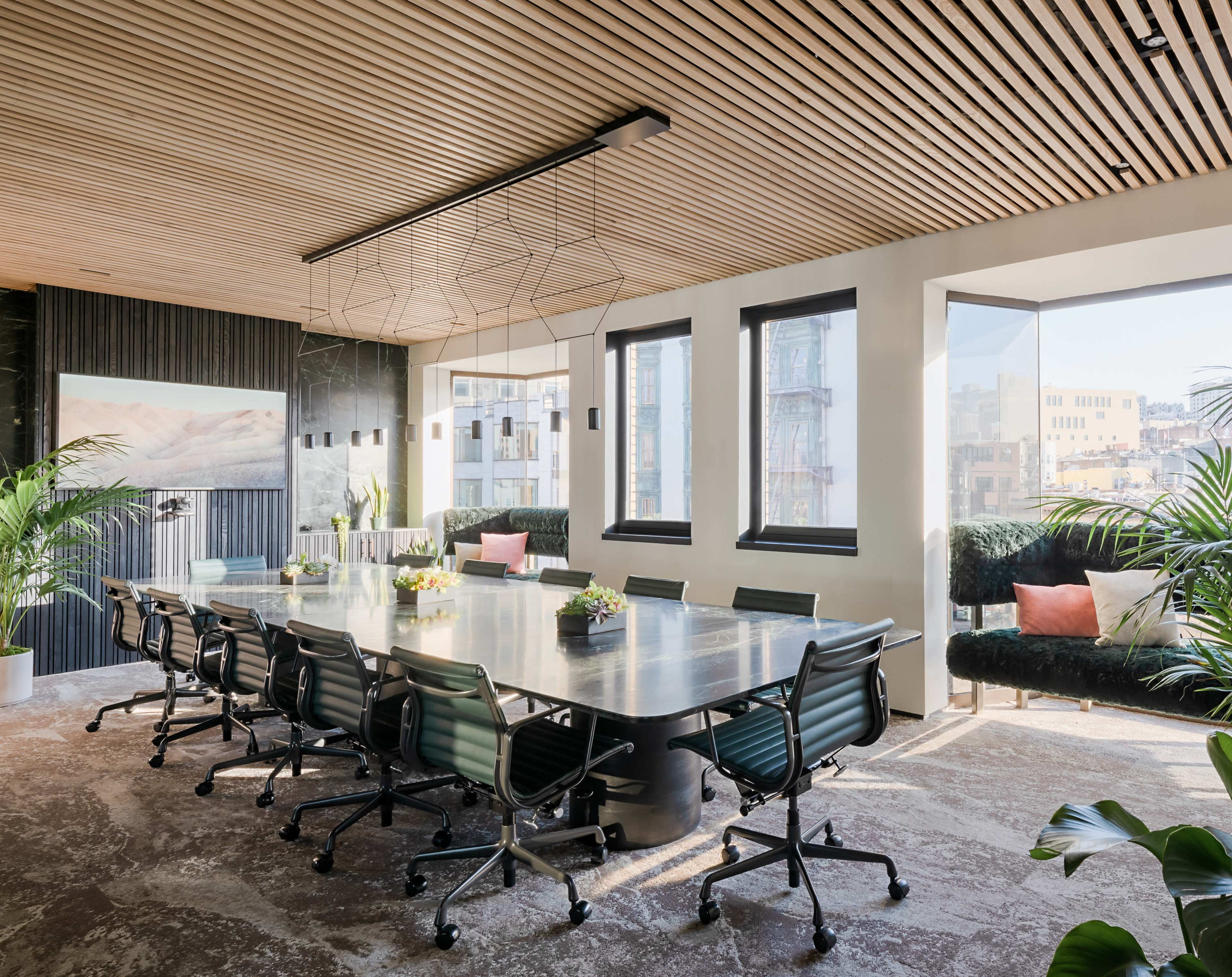 Sophisticated 14-Person Board Room for Corporate Meetings Image in Jackson Square, San Francisco, CA