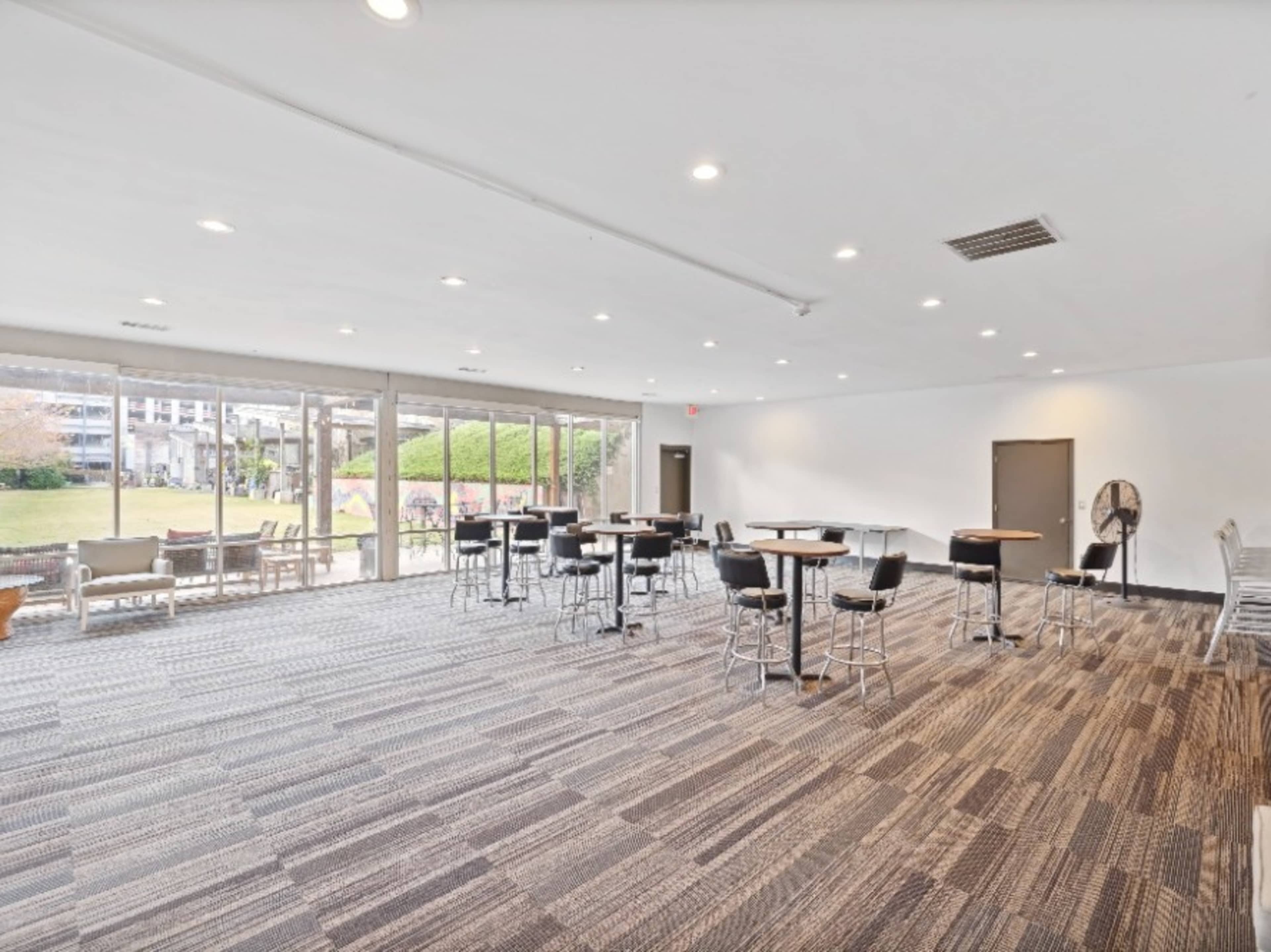 Large Indoor Event Room and Green Space