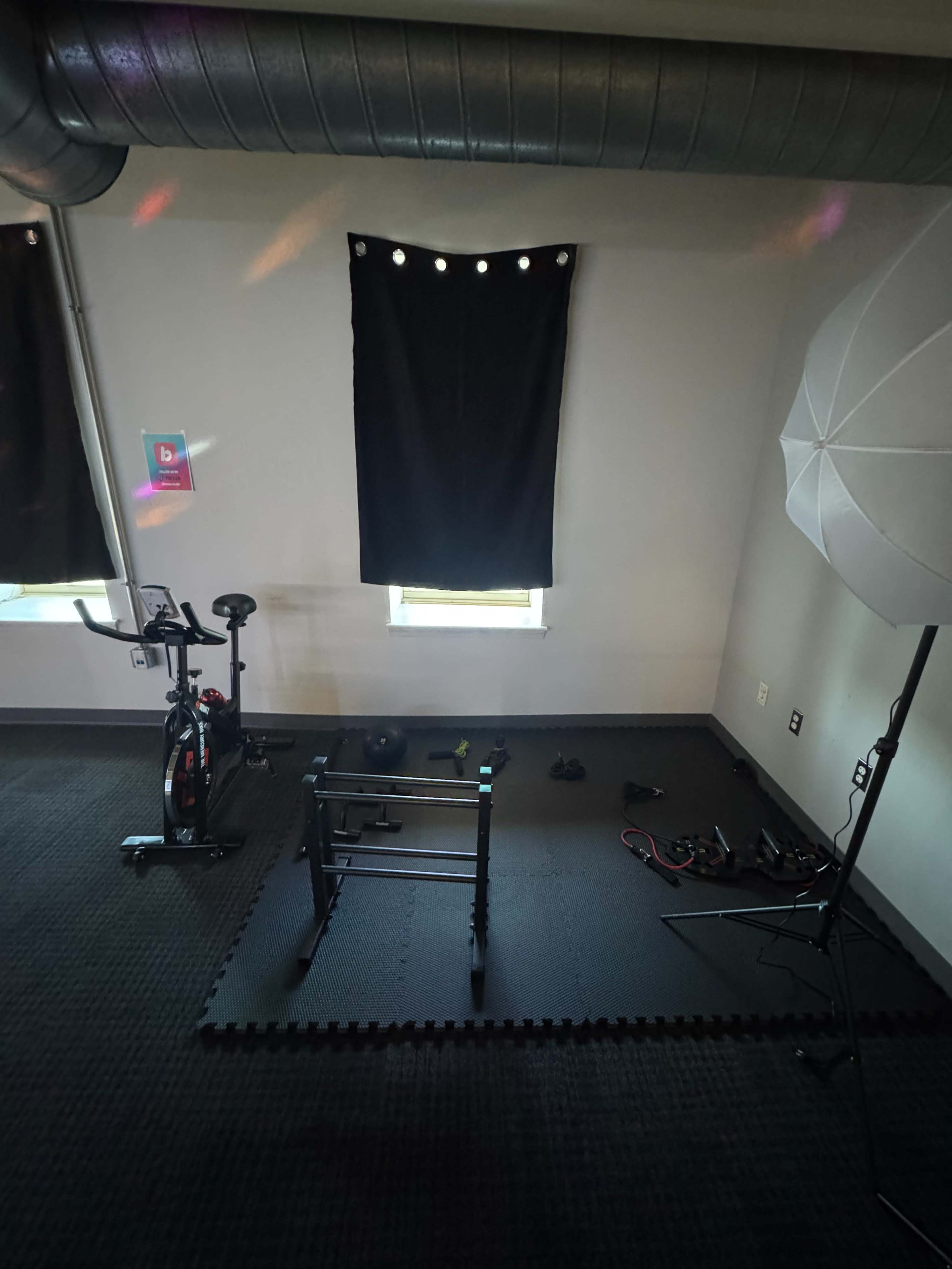 Dynamic Dance & Fitness Studio with Mirrors and LED Lighting Image in Fells Point, Baltimore, MD