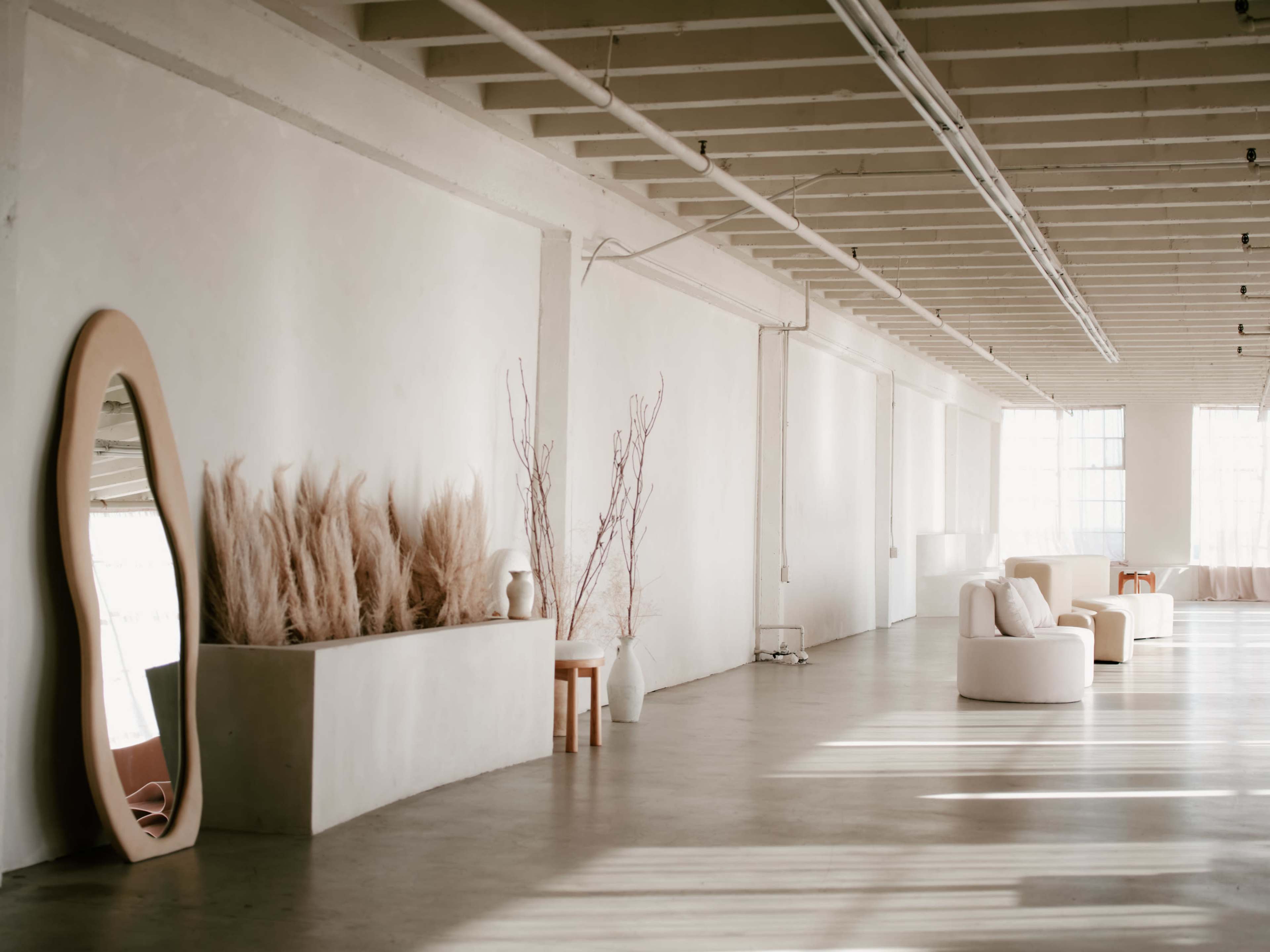 Beautiful Large Japandi Inspired Studio with Golden Hour Lighting Image in Central LA, Los Angeles, CA