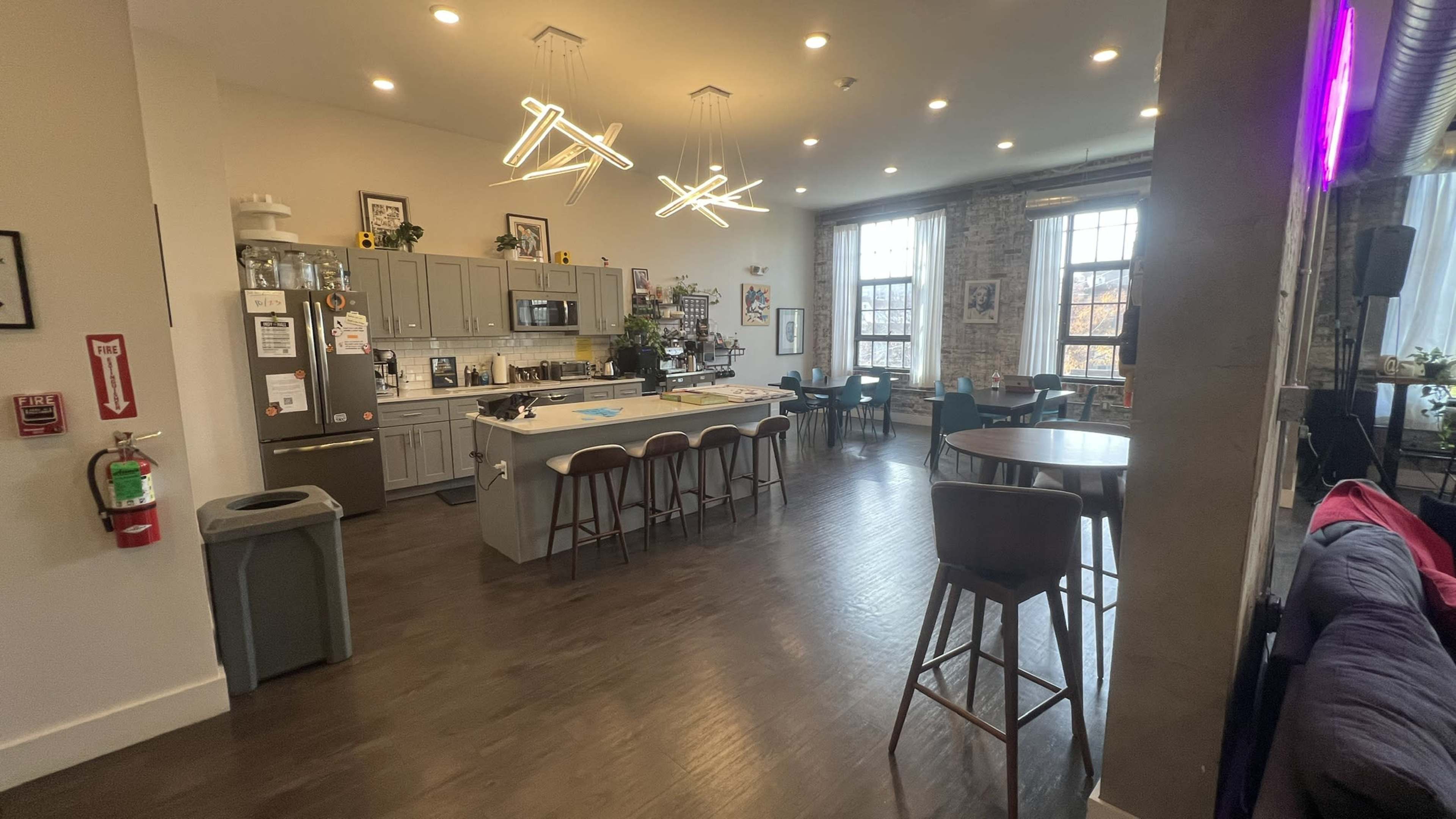 Cozy lofted communal space for mixers, socials, professional networking, and more Image in North Philadelphia, Philadelphia, PA