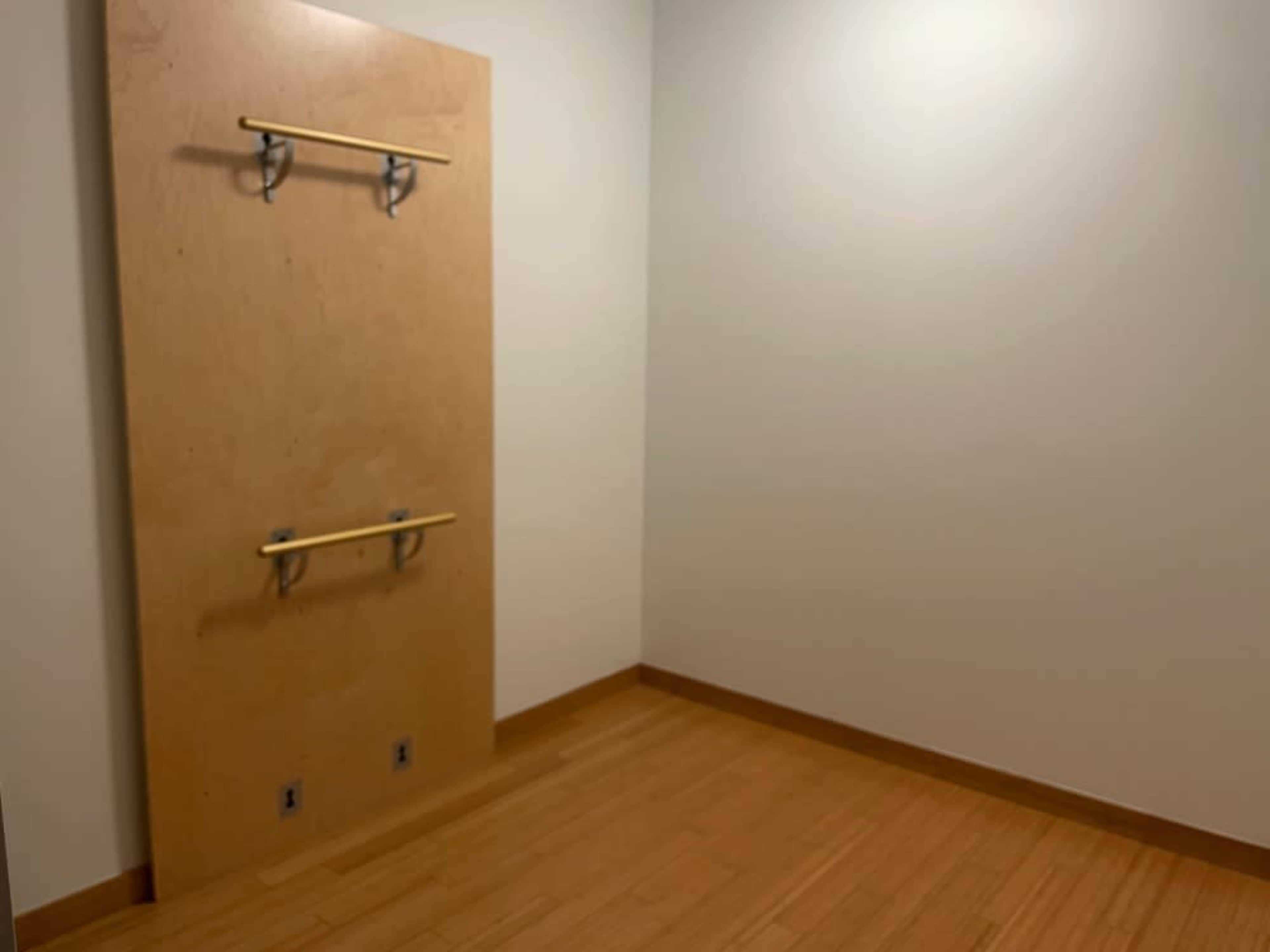 Private room workout space. 