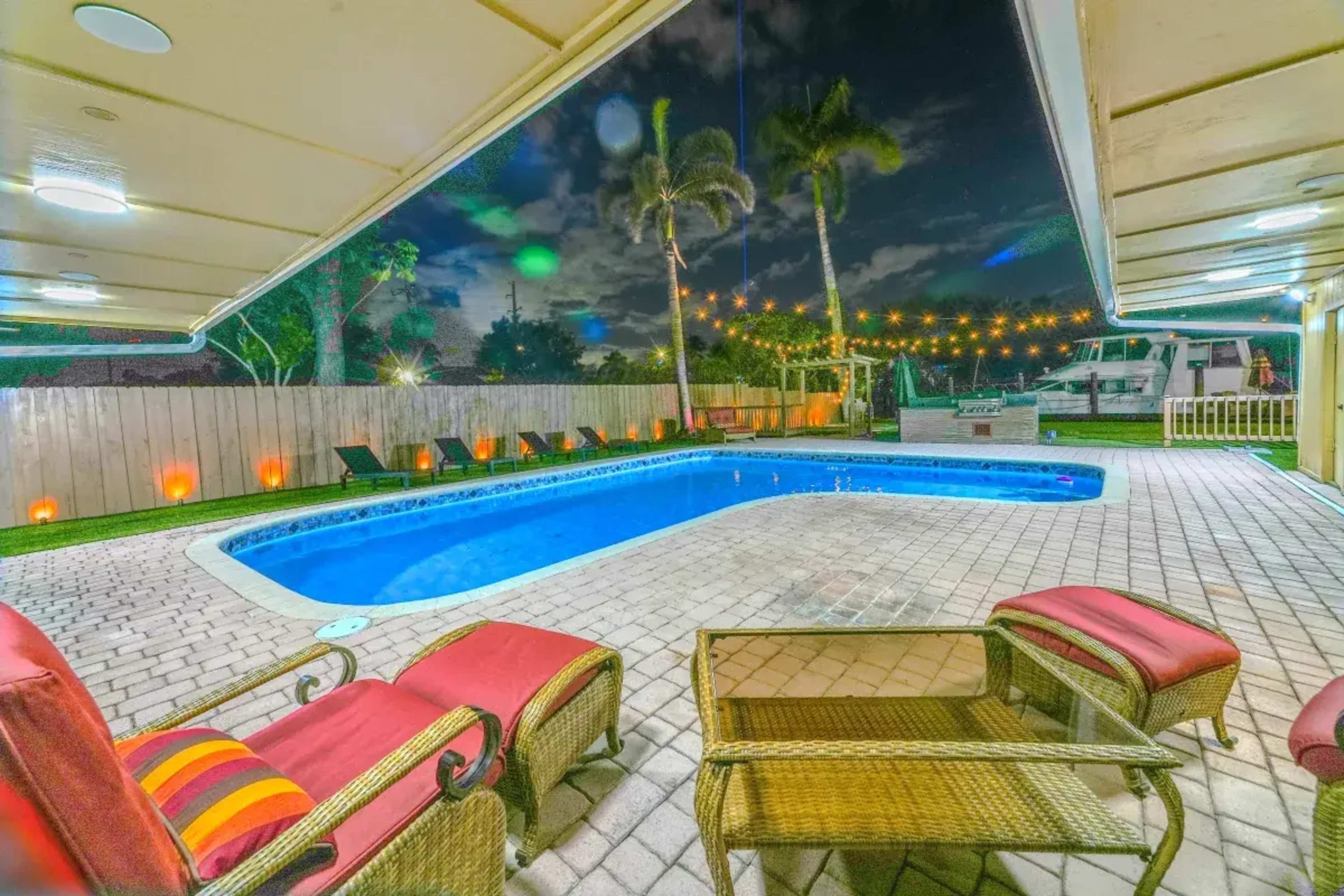 Luxury Waterfront Backyard Oasis with Pool – Private Event & Party Space in Fort Lauderdale Image in Dania Beach, Fort Lauderdale, FL