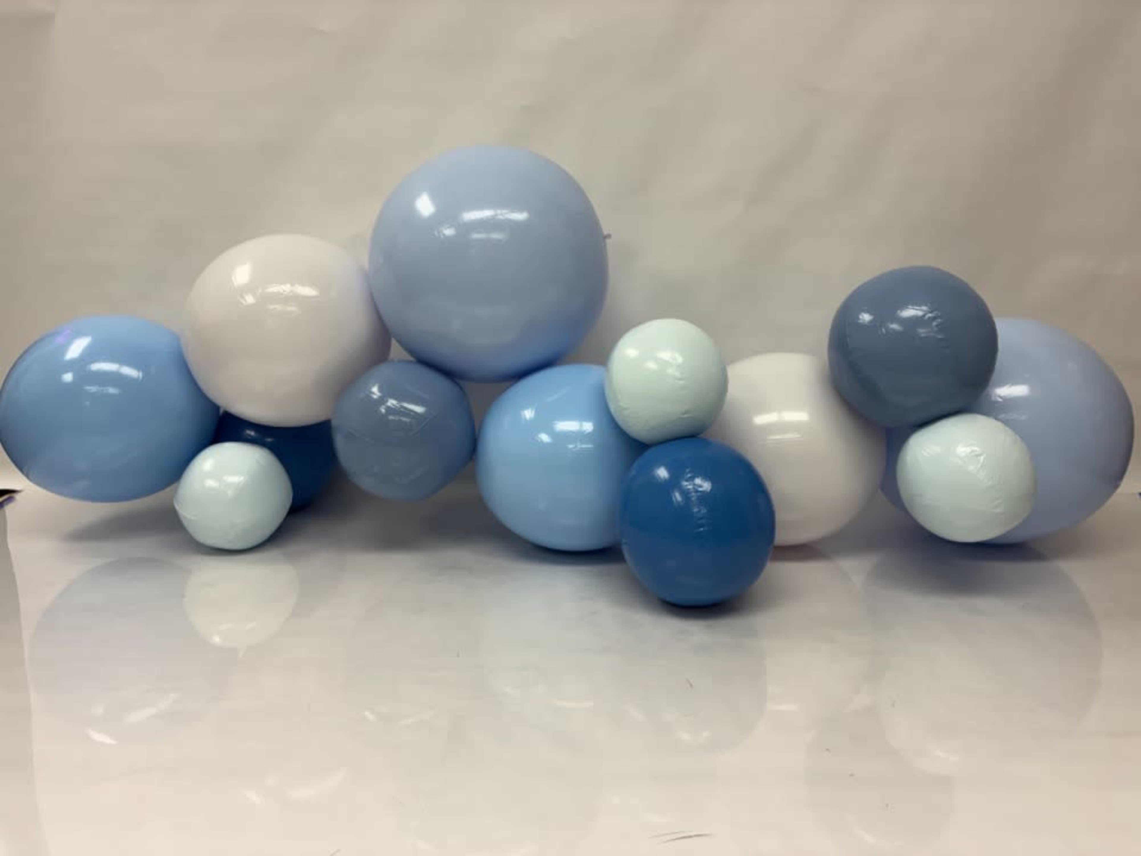 Blue Inflatable Balloon Set