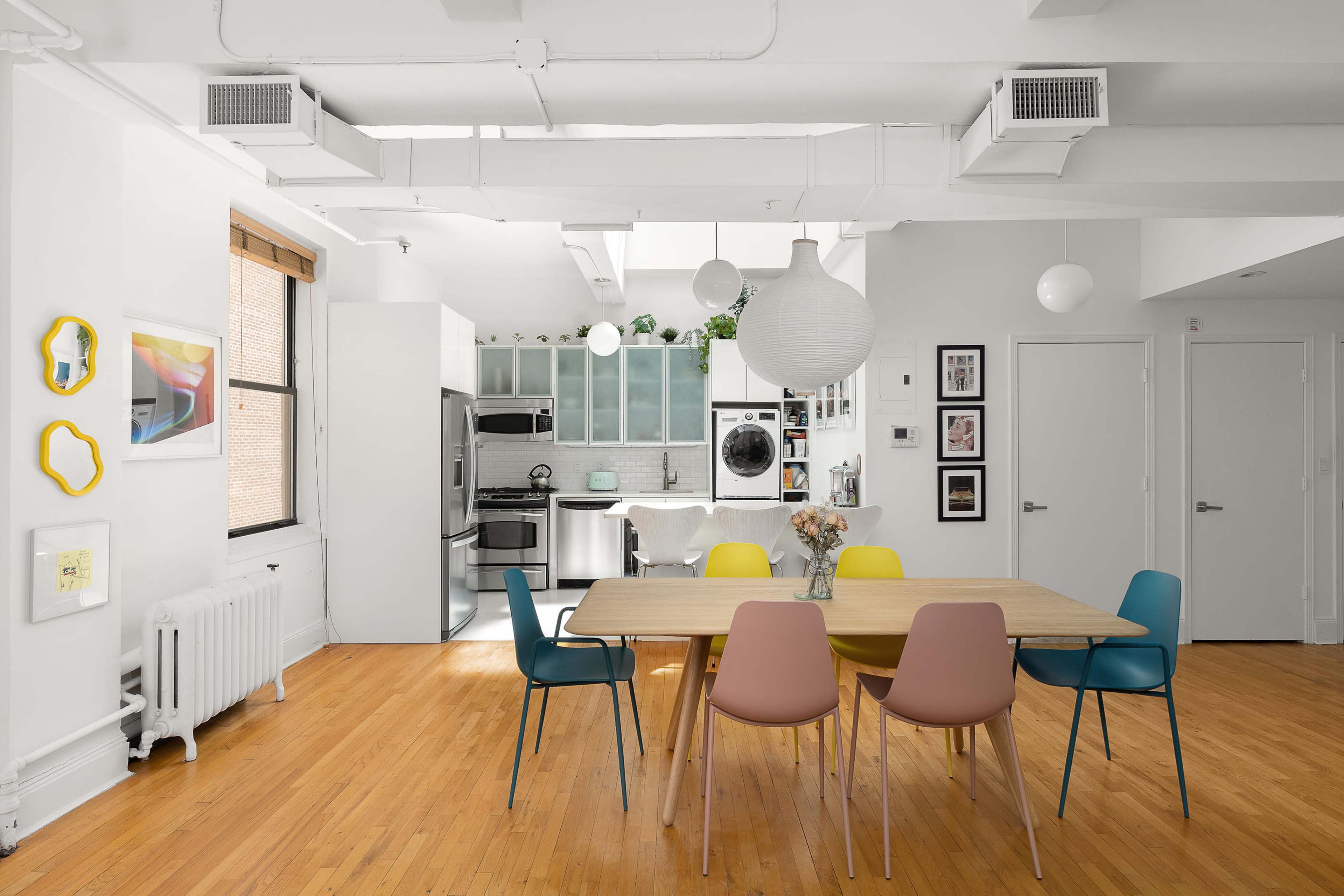 Colorful, Modern Loft with Skylight & Private Terrace Image in Brooklyn Heights, Brooklyn, NY