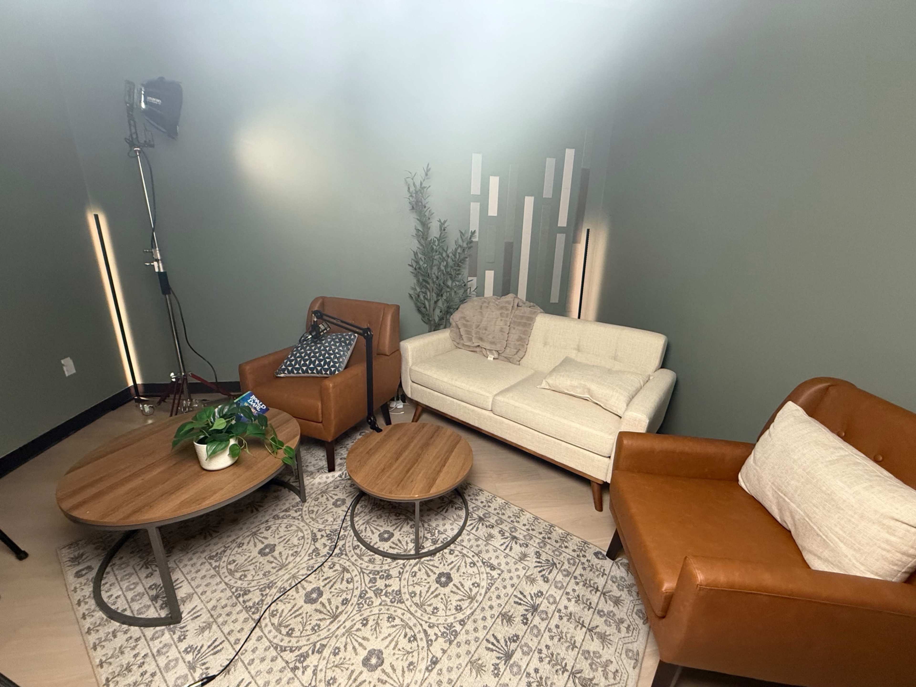 Living Room Style Podcast Space Image in Colleyville, Colleyville, TX