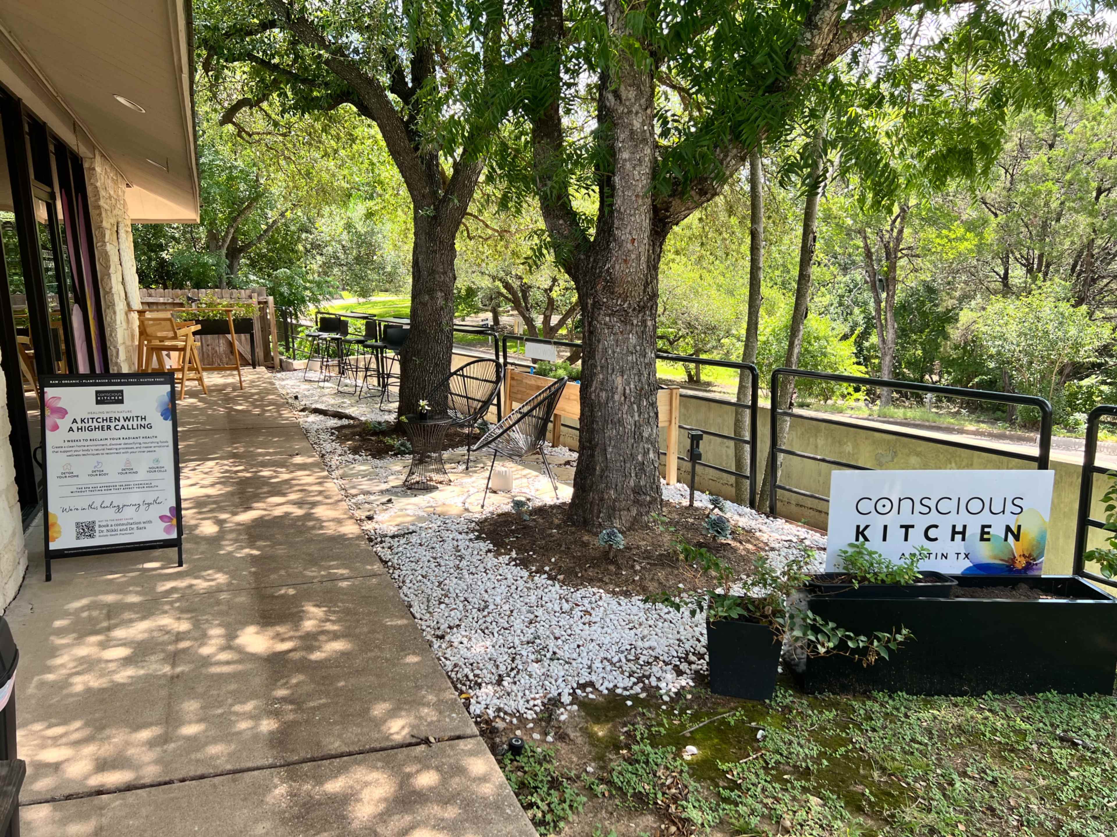 Indoor and Outdoor Zen Space with Organic Grab & Go meals… Image in Westwood, West Lake HIlls, TX