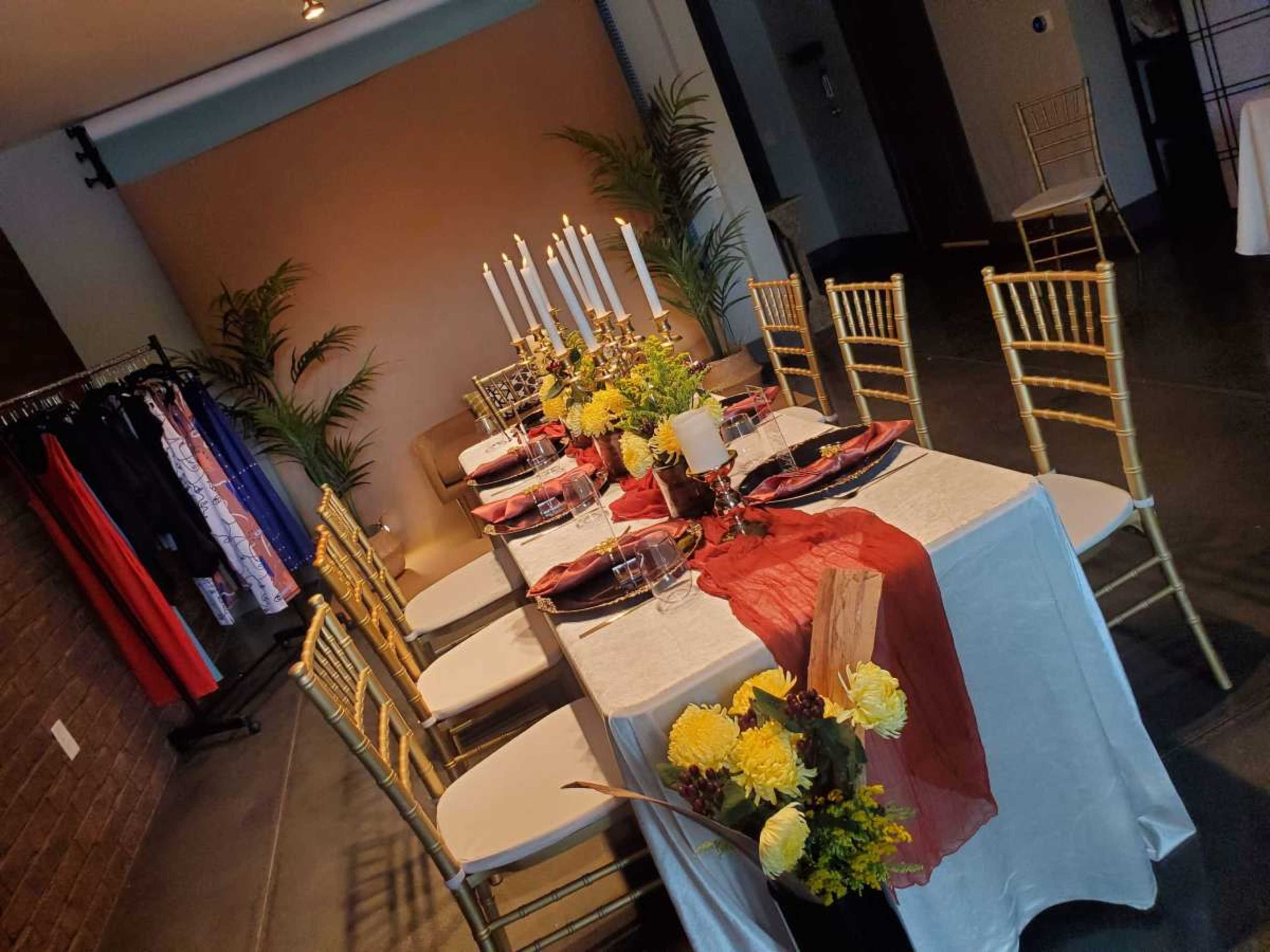 Intimate Sewing Studio with Industrial Machines & Photography Wall Image in Duluth, Duluth, GA