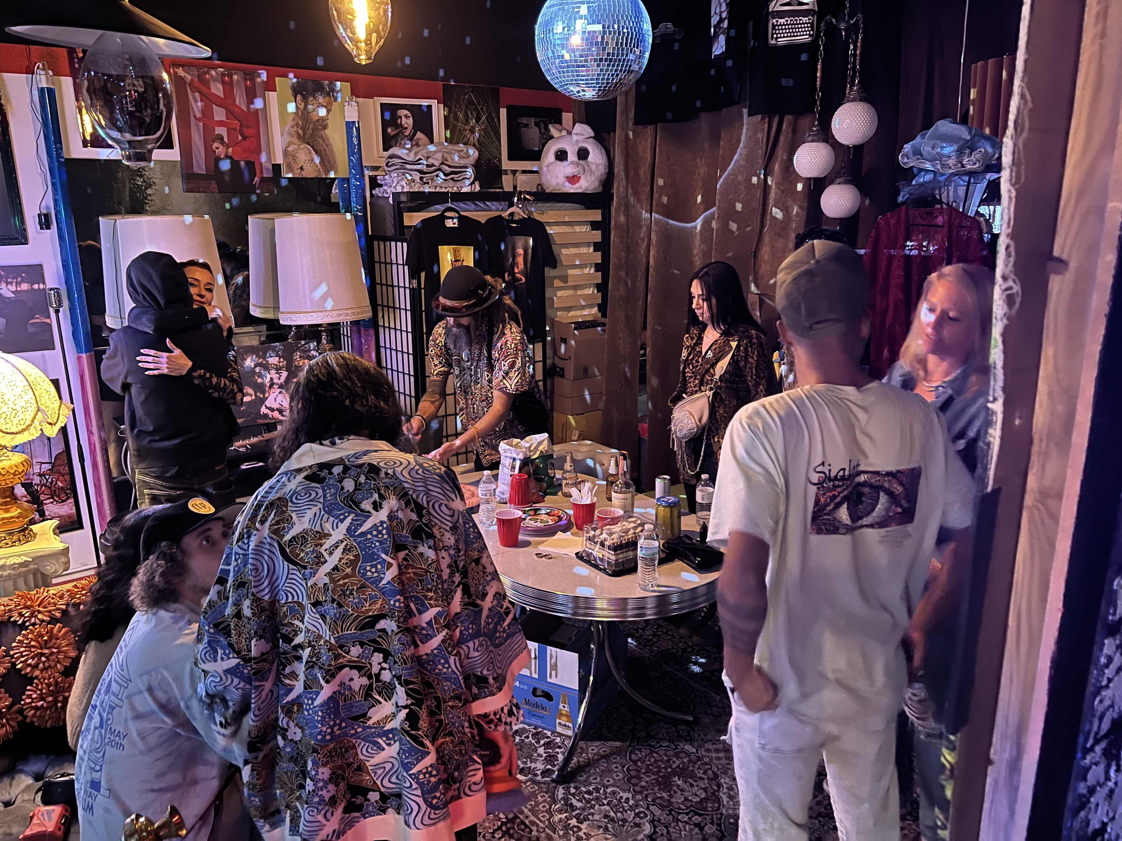 Cyclorama and themed sets. Image in Paradise, Las Vegas, NV