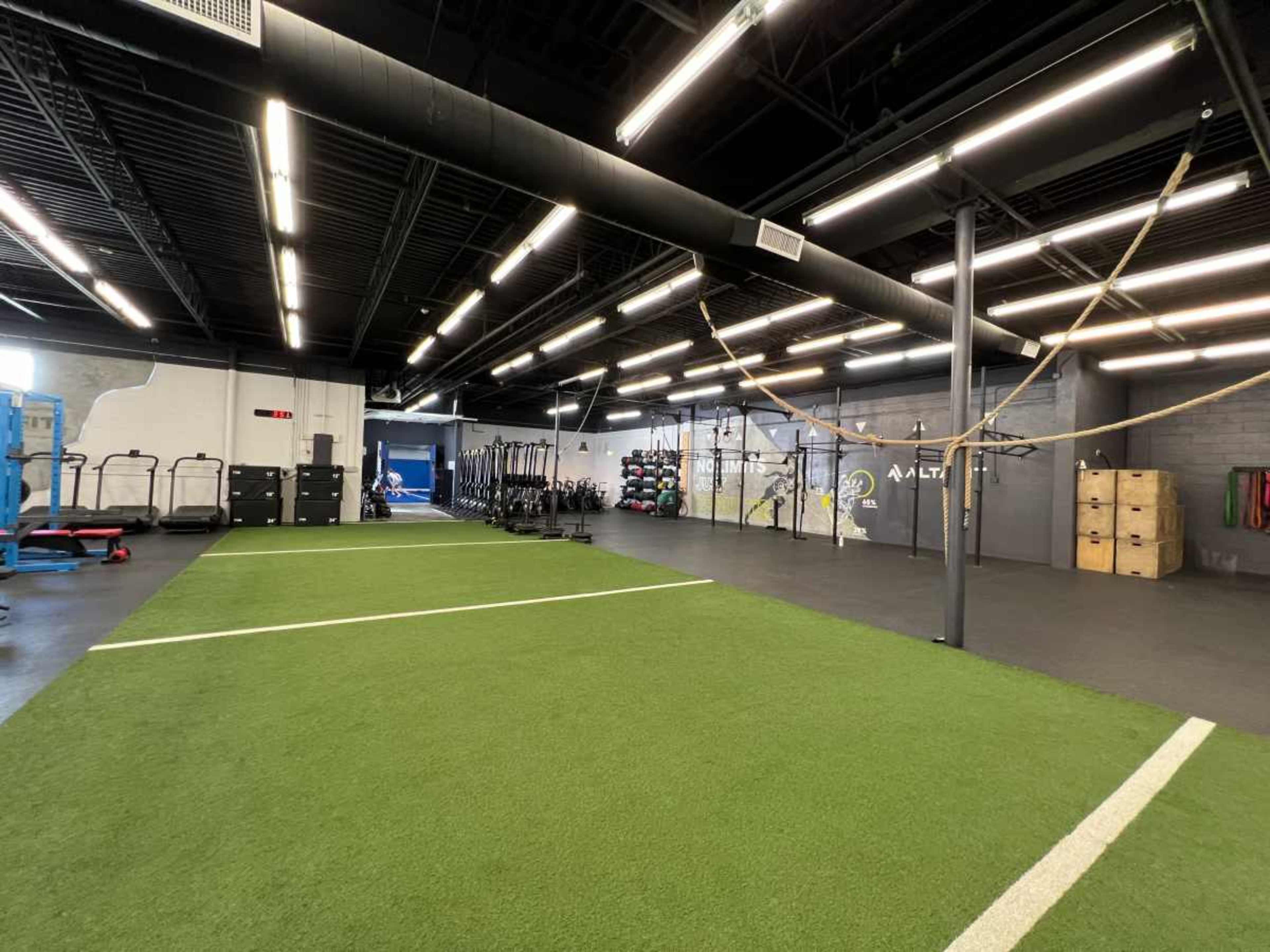 Spacious gym, with CrossFit Area, olympic lifting platforms, outdoor area, sauna, cold plunge, Image in New Rochelle, New Rochelle, NY