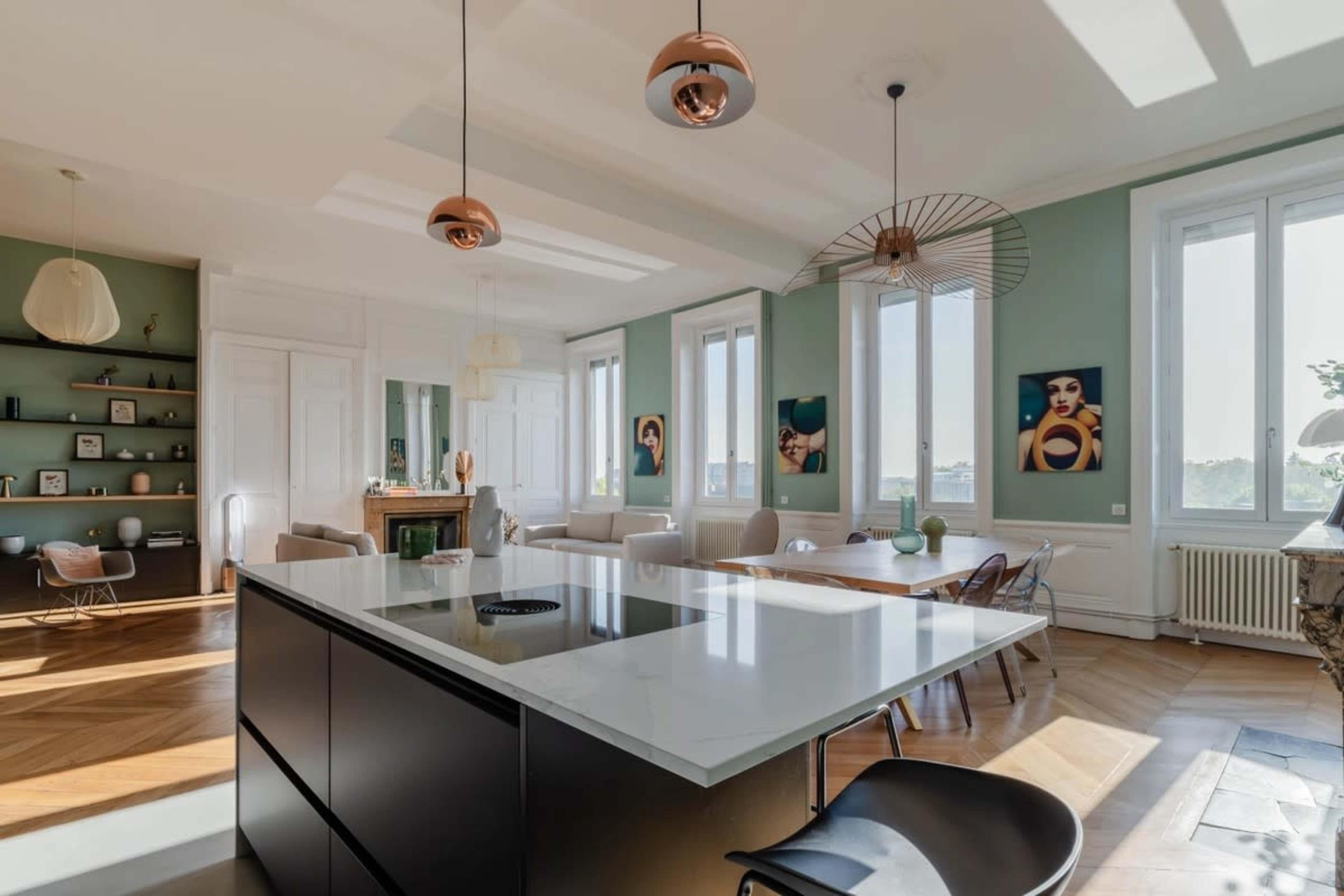 Appartement haussmannien avec vue sur le Rhône et le Parc de la Tête d'Or Image in Saint-Clair, CALUIRE-ET-CUIRE