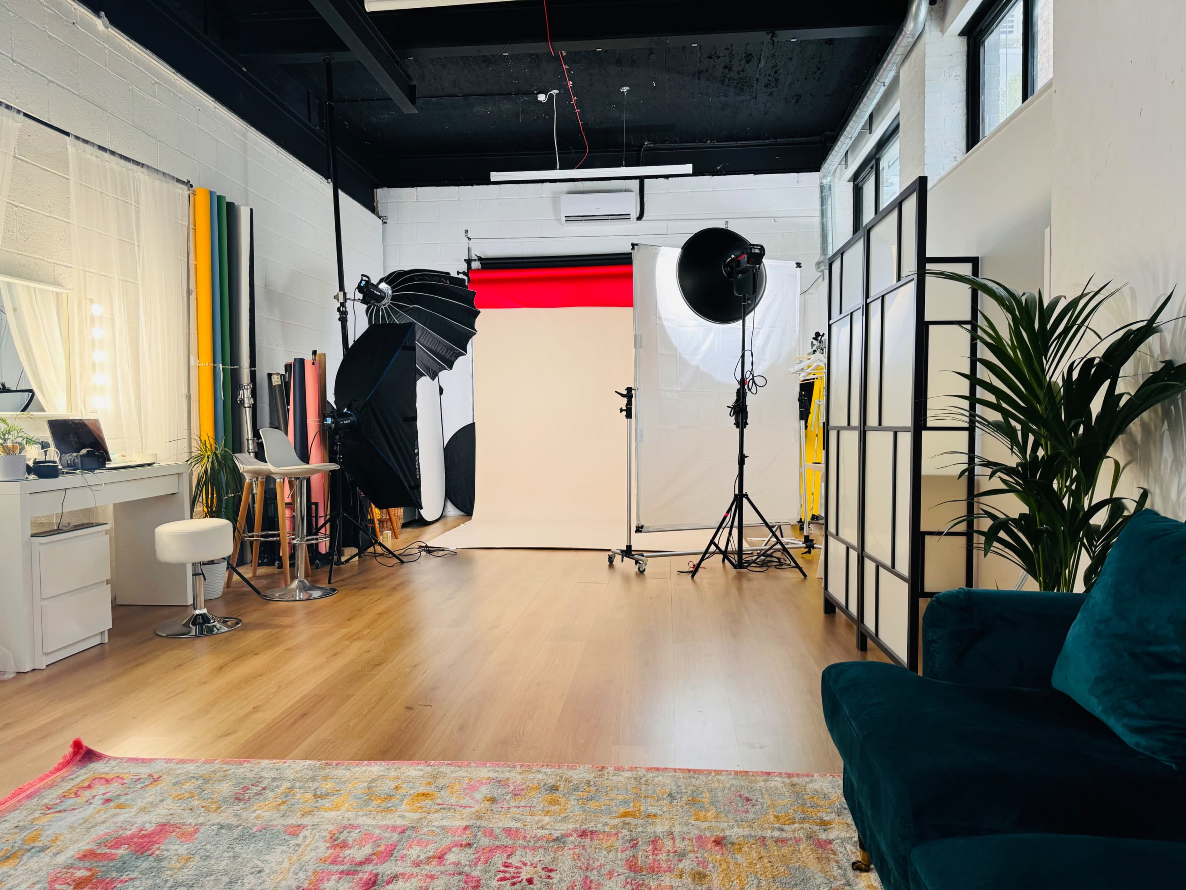 The Photographers Playground is based in an old factory unit, has tall ceilings and natural light Image in Church End & Roundwood, London, ENG