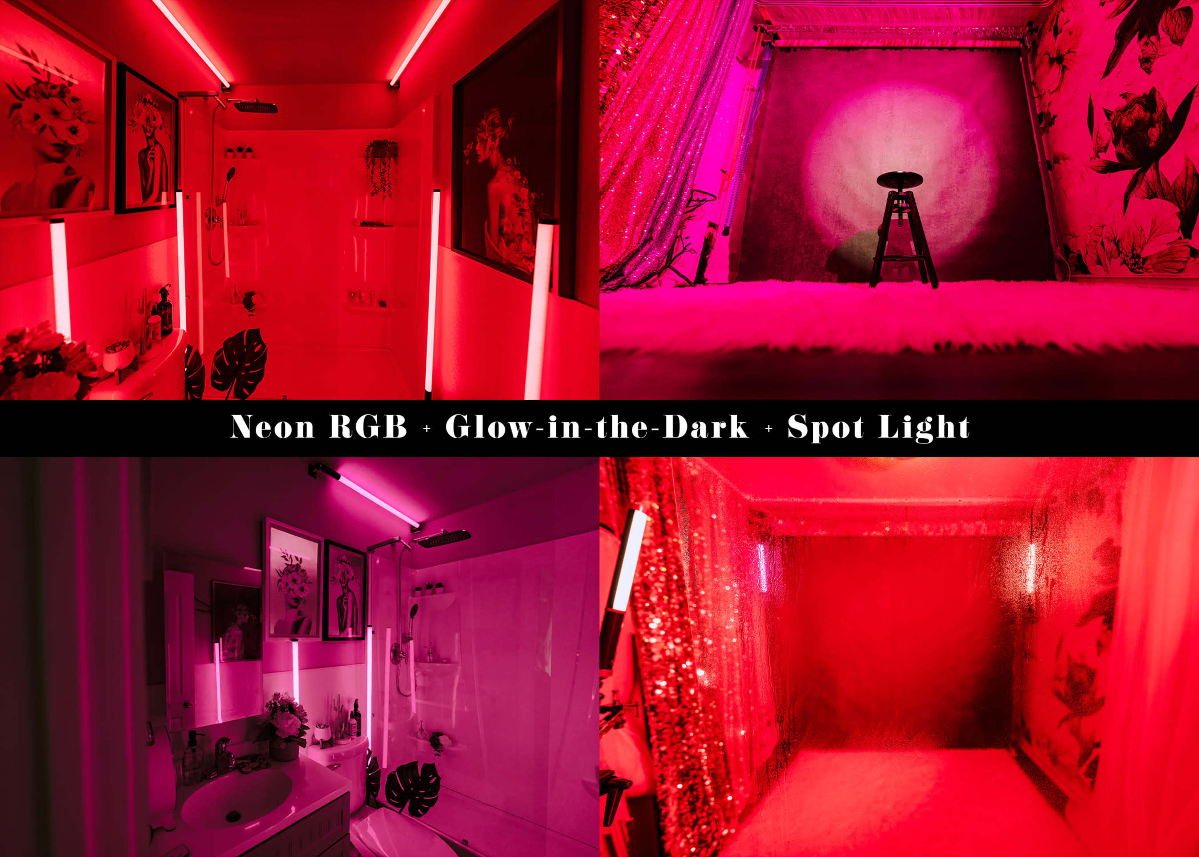 Neon Rain Room + Backdrop Zone + Free Lights Image in Deerfield Village, Houston, TX