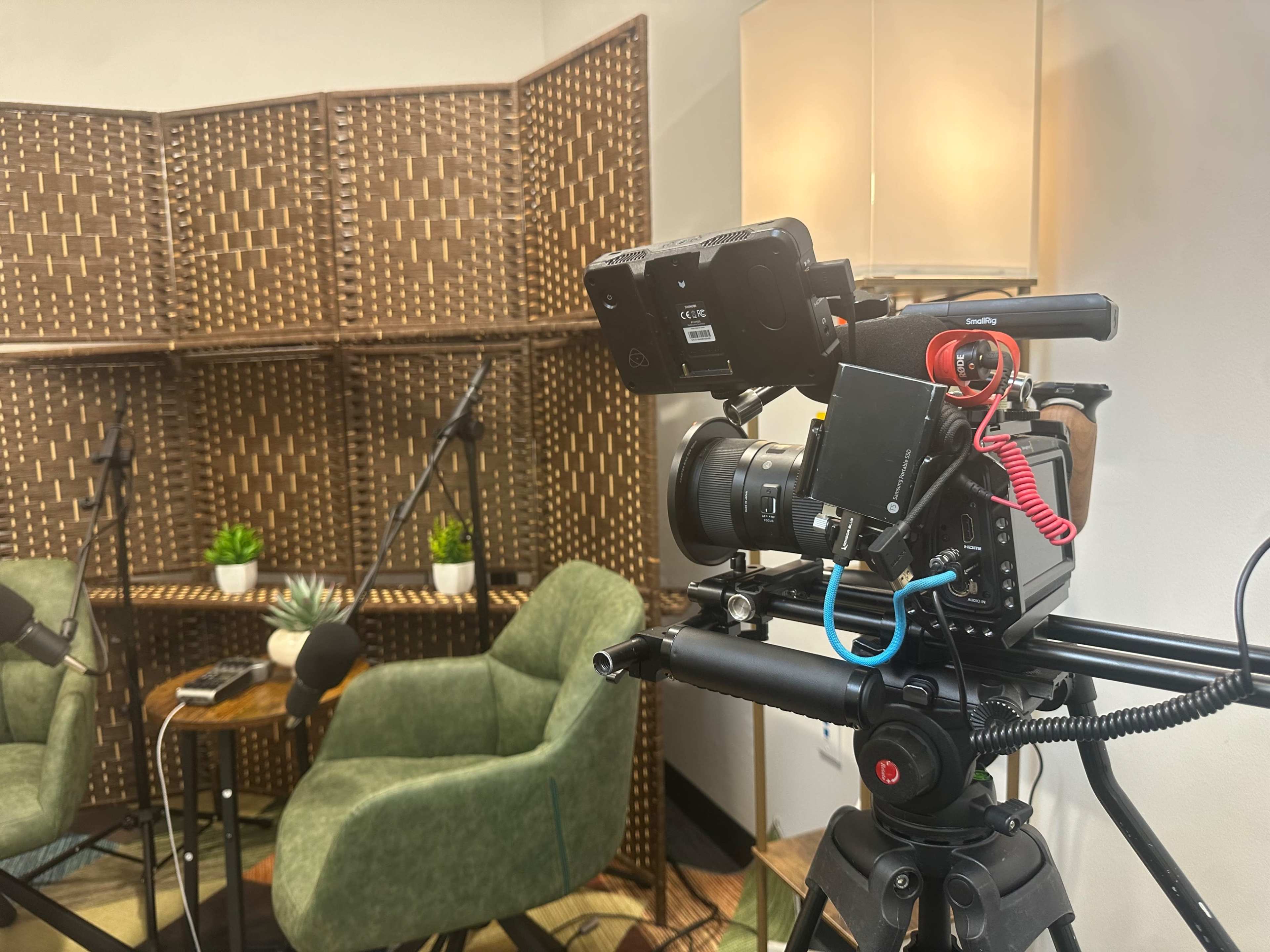 Podcast Recording Image in Central Business District, New Orleans, LA